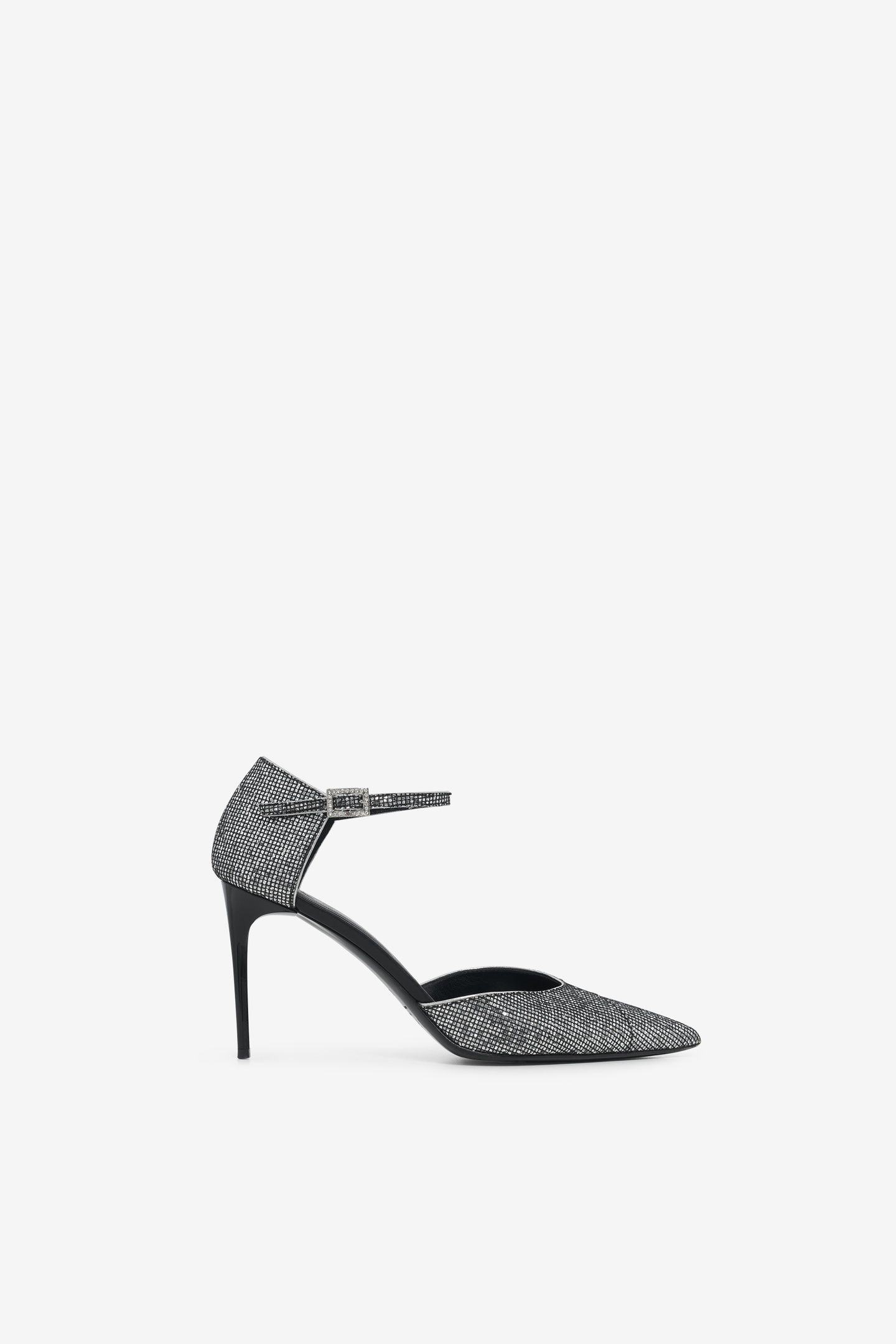 ZANIAH GLITTER PUMPS BLACK/SILVER 2