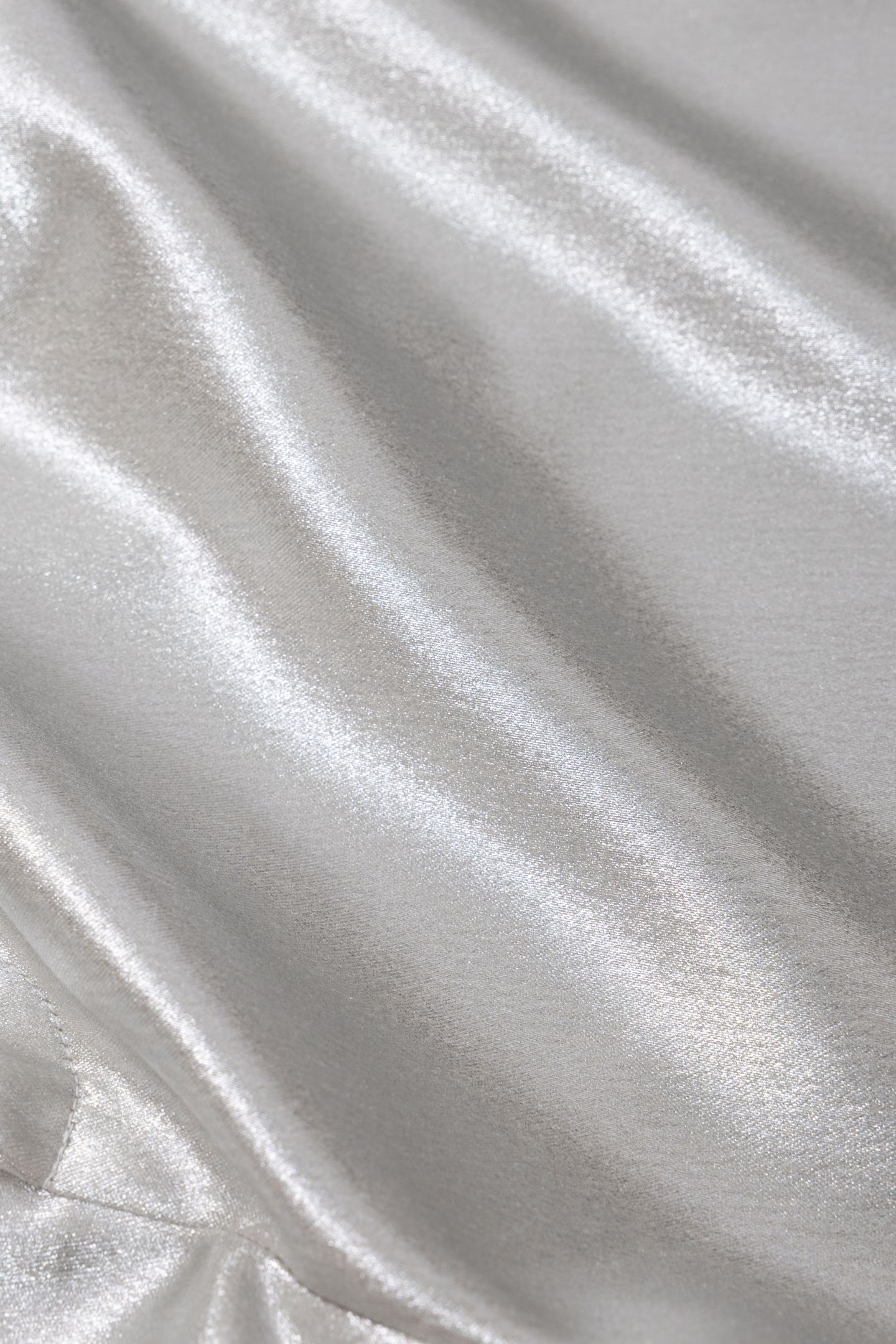 COATED SILVER FLARE SUIT PANTS 7