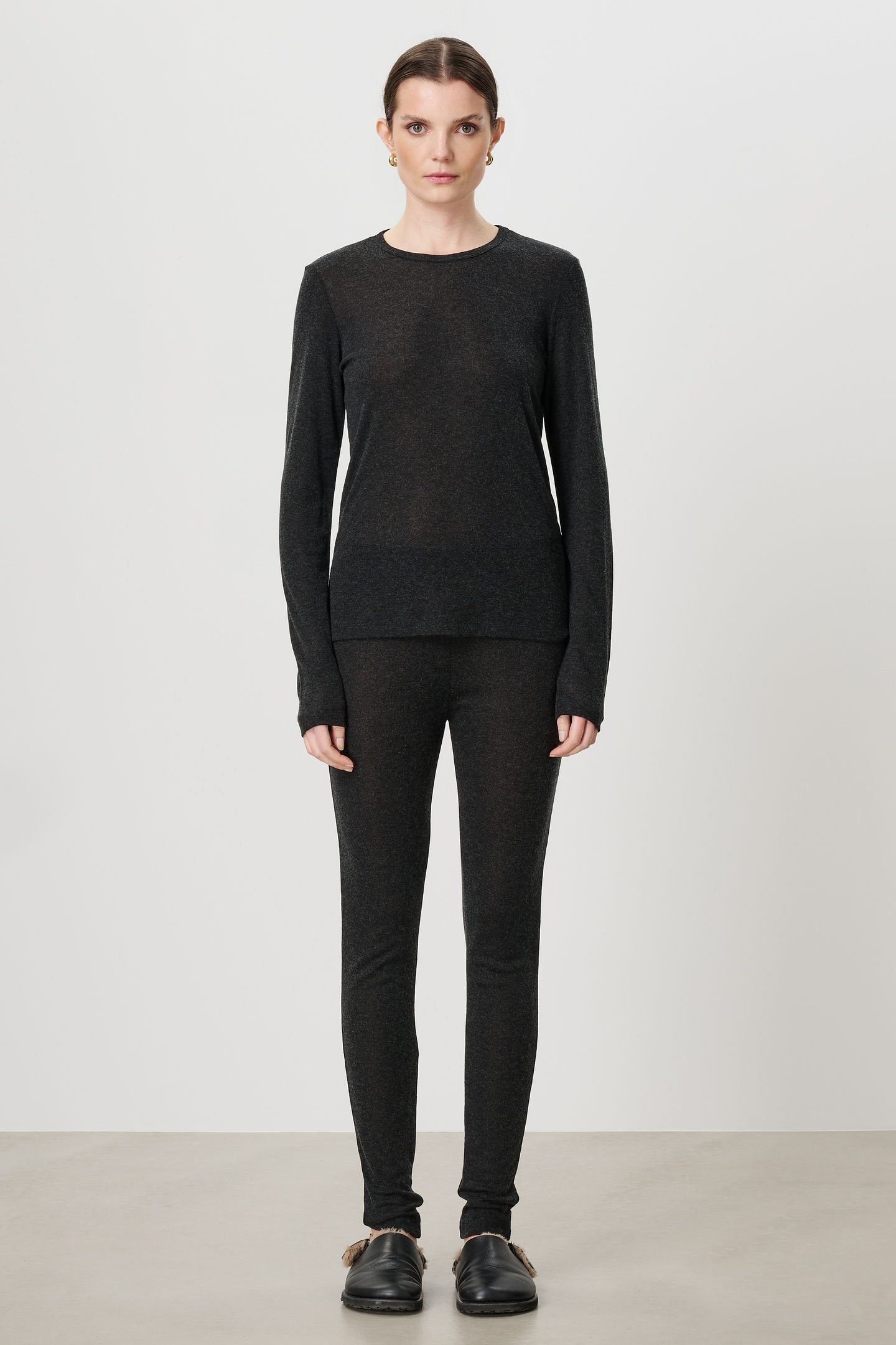 SOFT JERSEY LEGGING CHARCOAL 2