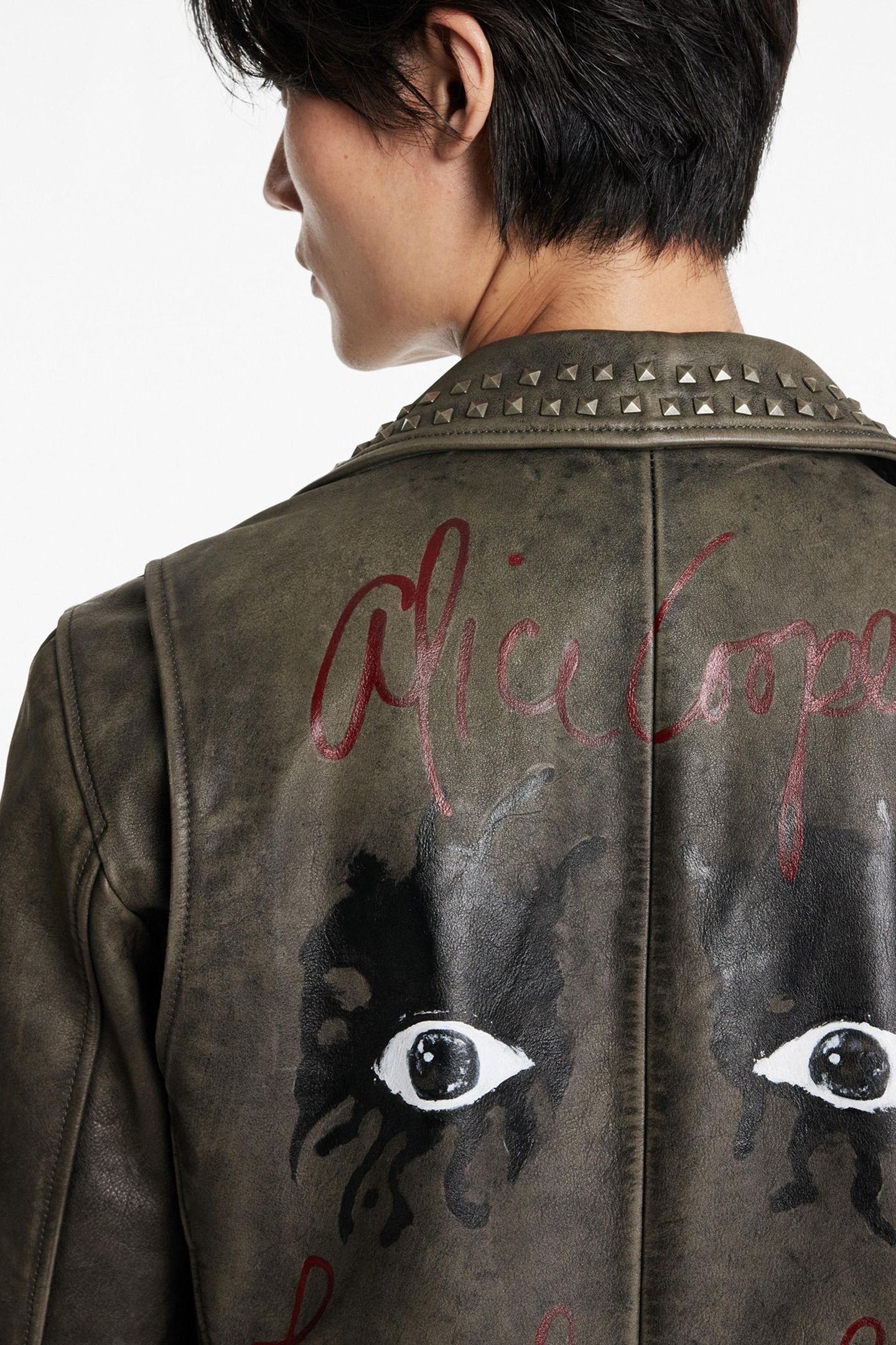 ALICE COOPER LEATHER BIKER ASH 3