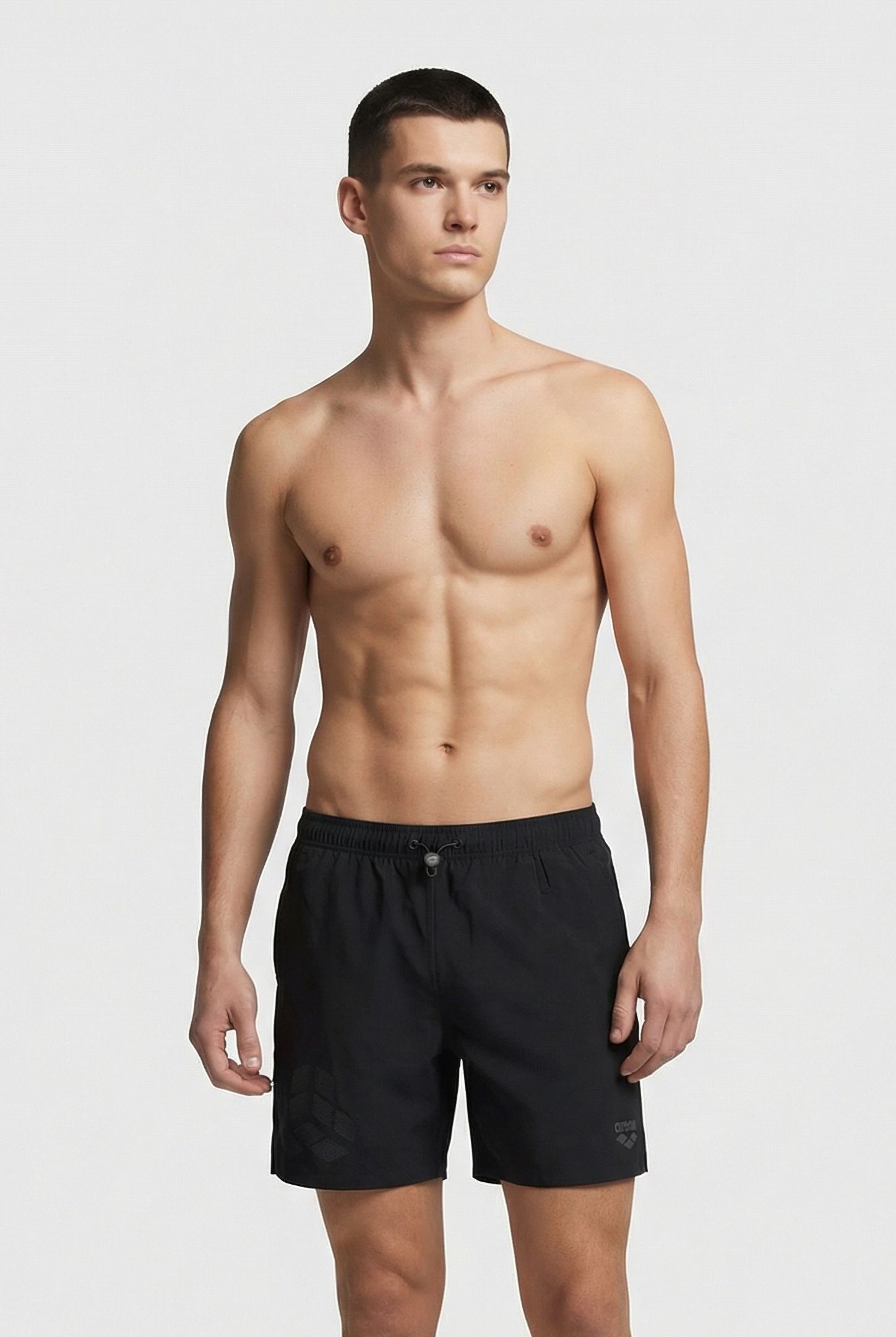 MEN'S ARENA EVO BEACH BOXER LOGO BLACK 1