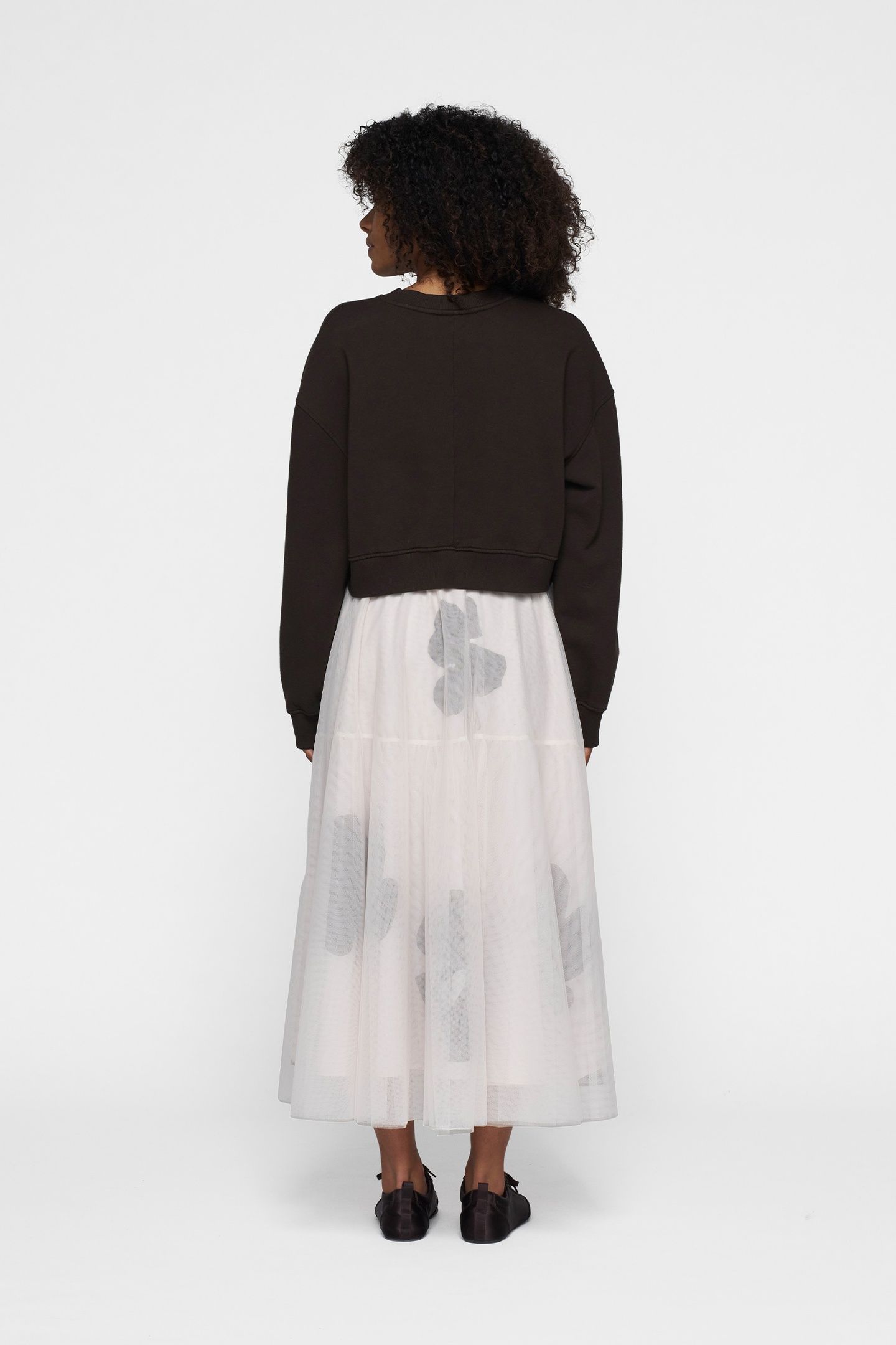 TULLE SKIRT FLOWER ECRU 3