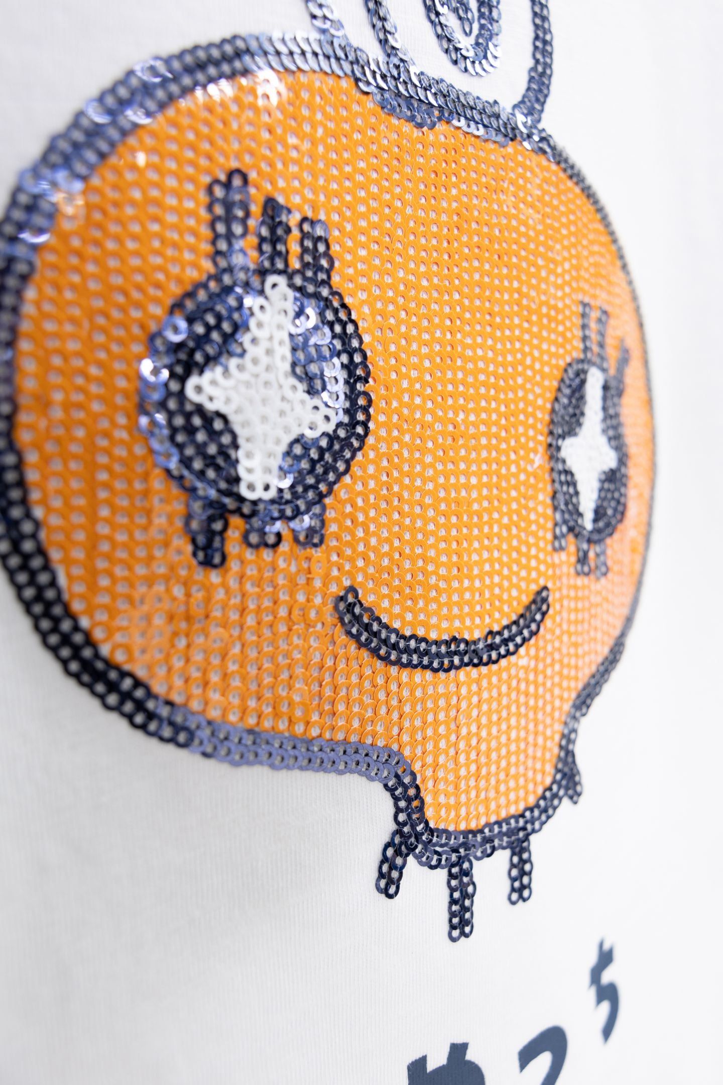 WHITE ORGANIC T-SHIRT WITH SEQUINS TAMAGOTCHI X IKKS 5