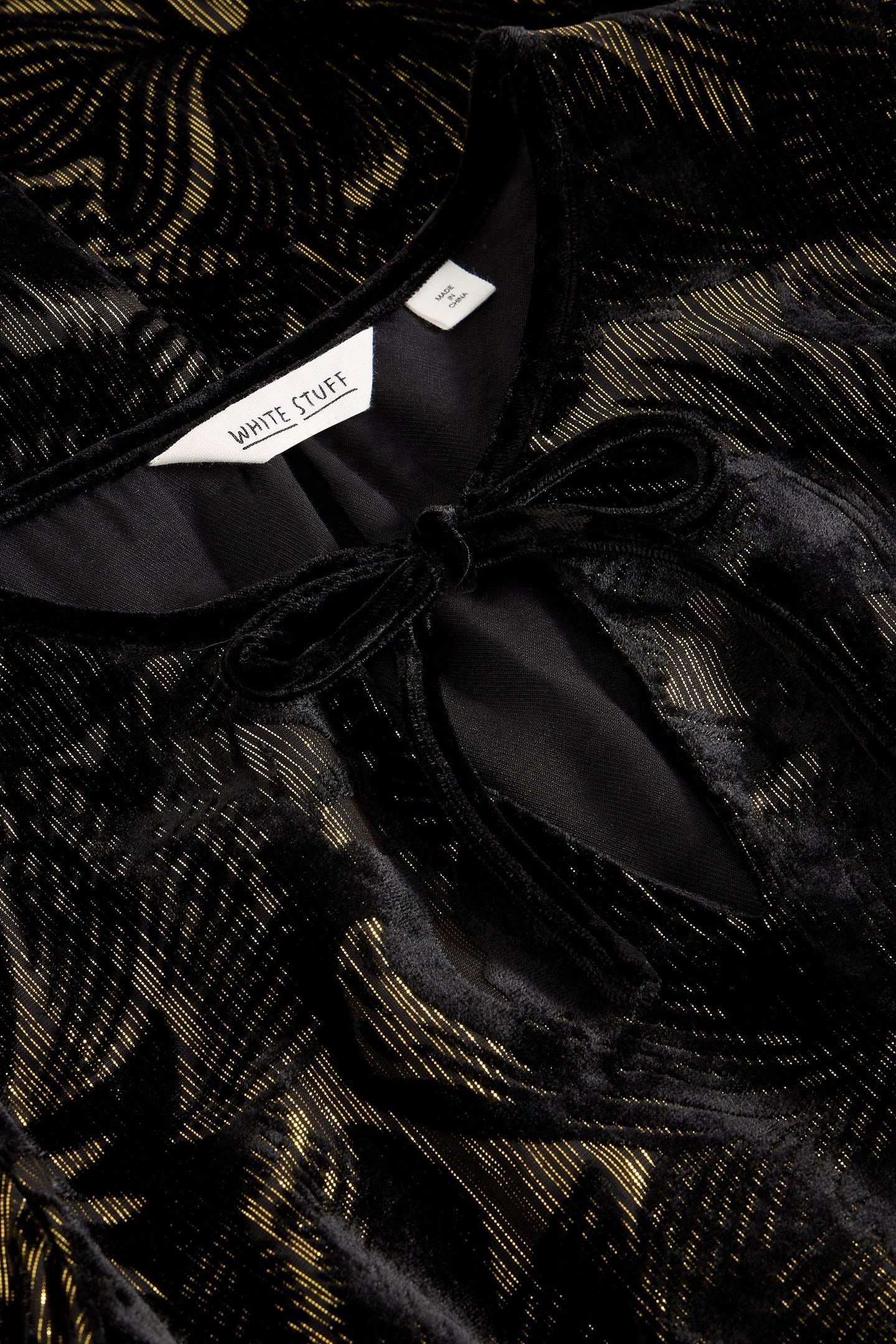 FAYE DEVORE VELVET DRESS BLACK MULTI 5