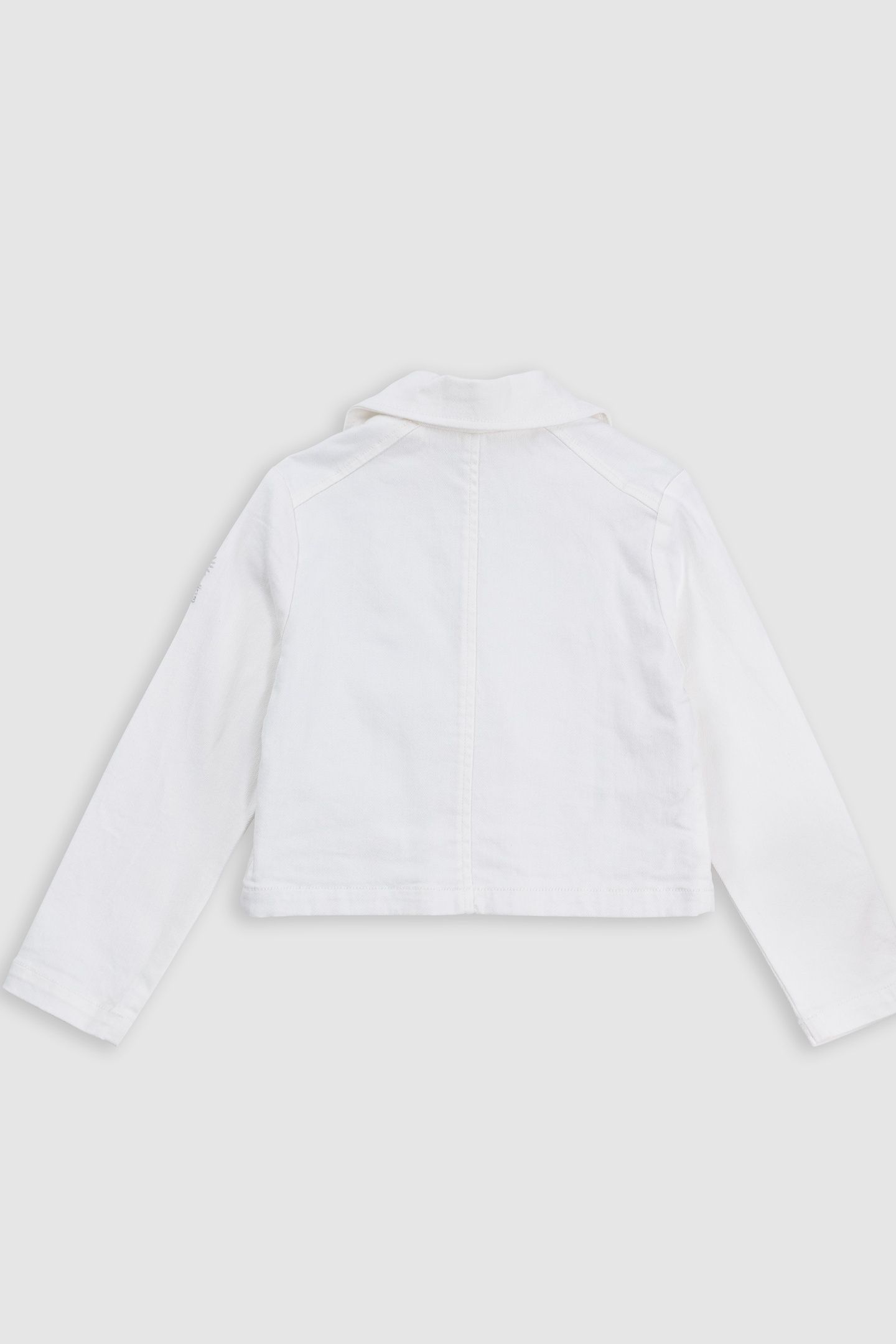 ECRU DENIM BIKER JACKET 2