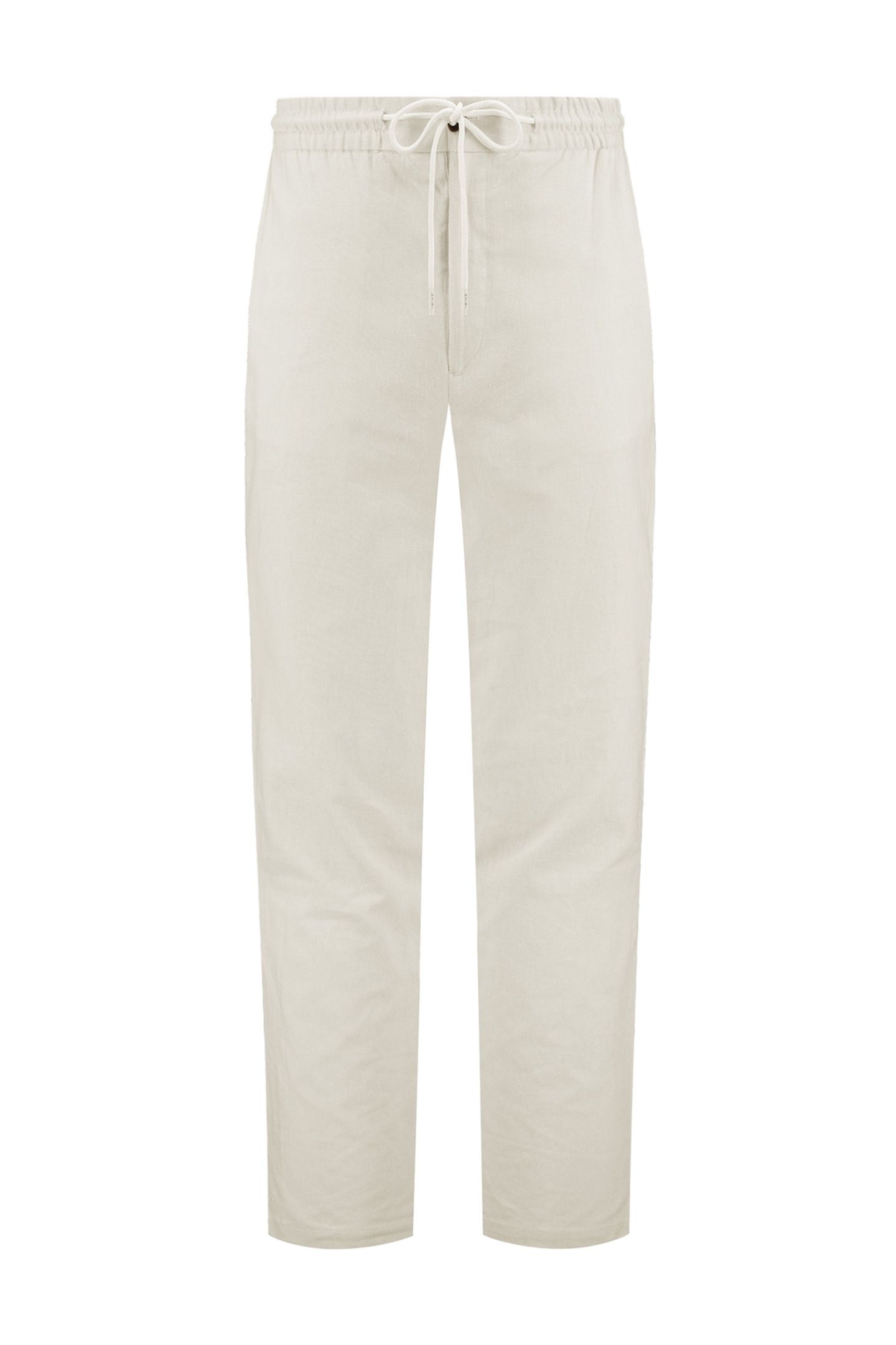 LUKE LINEN TROUSERS SOLID BEIGE 6