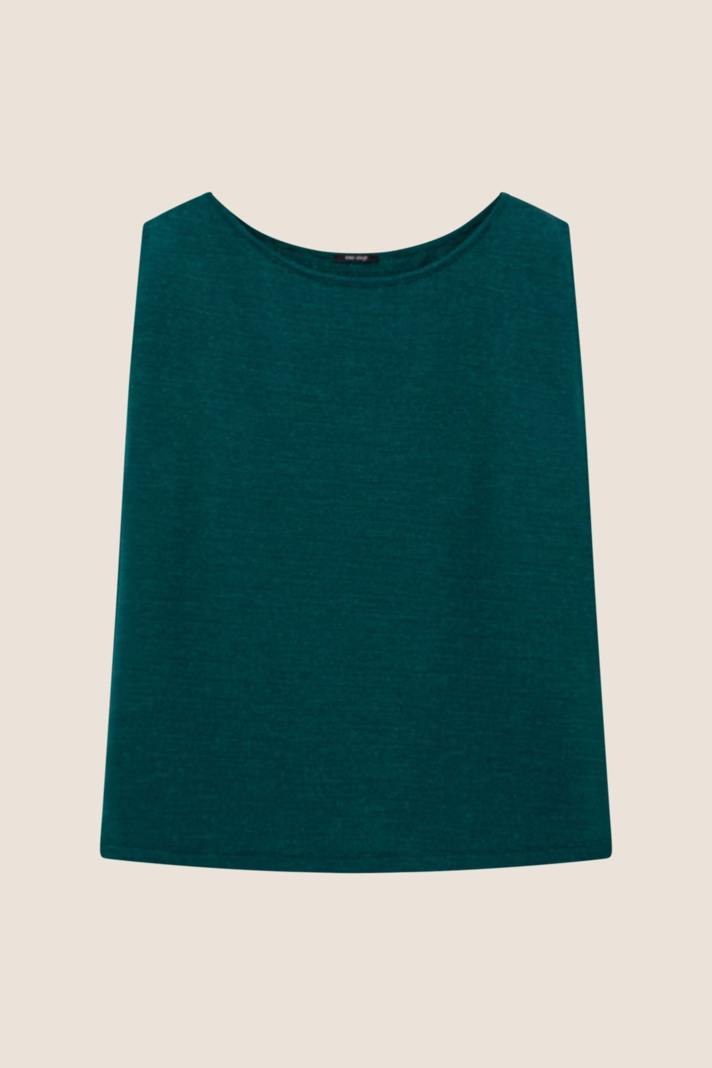 MAFALDA - GREEN T-SHIRT WITH FINE LUREX STRIPES 5