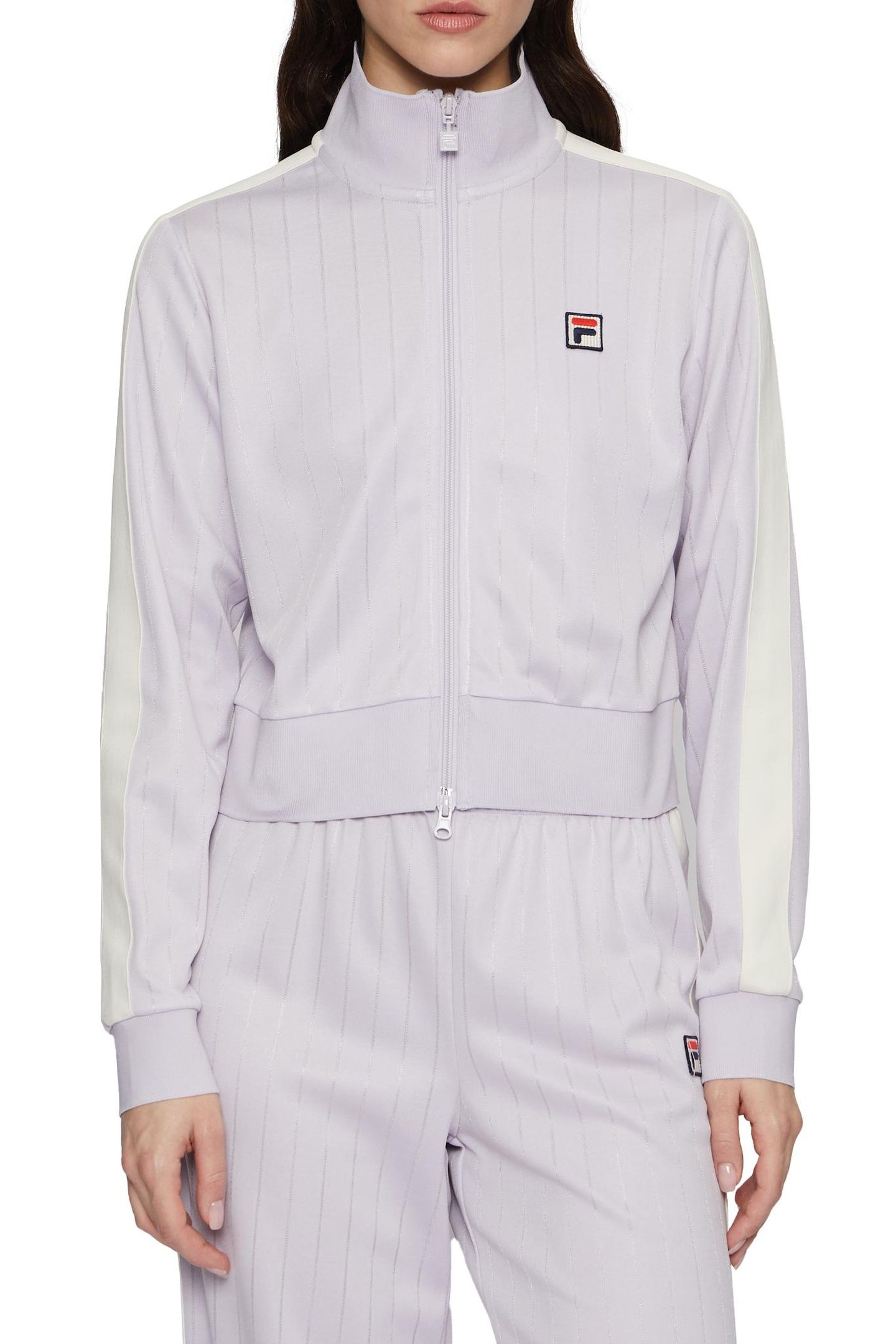 LORCE CROPPED TRACK JACKET THISTLE 1