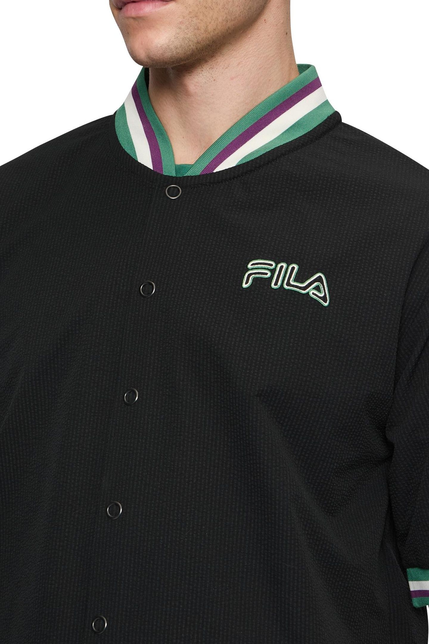 LUZAT LOOSE BASEBALL SHIRT BLACK 1