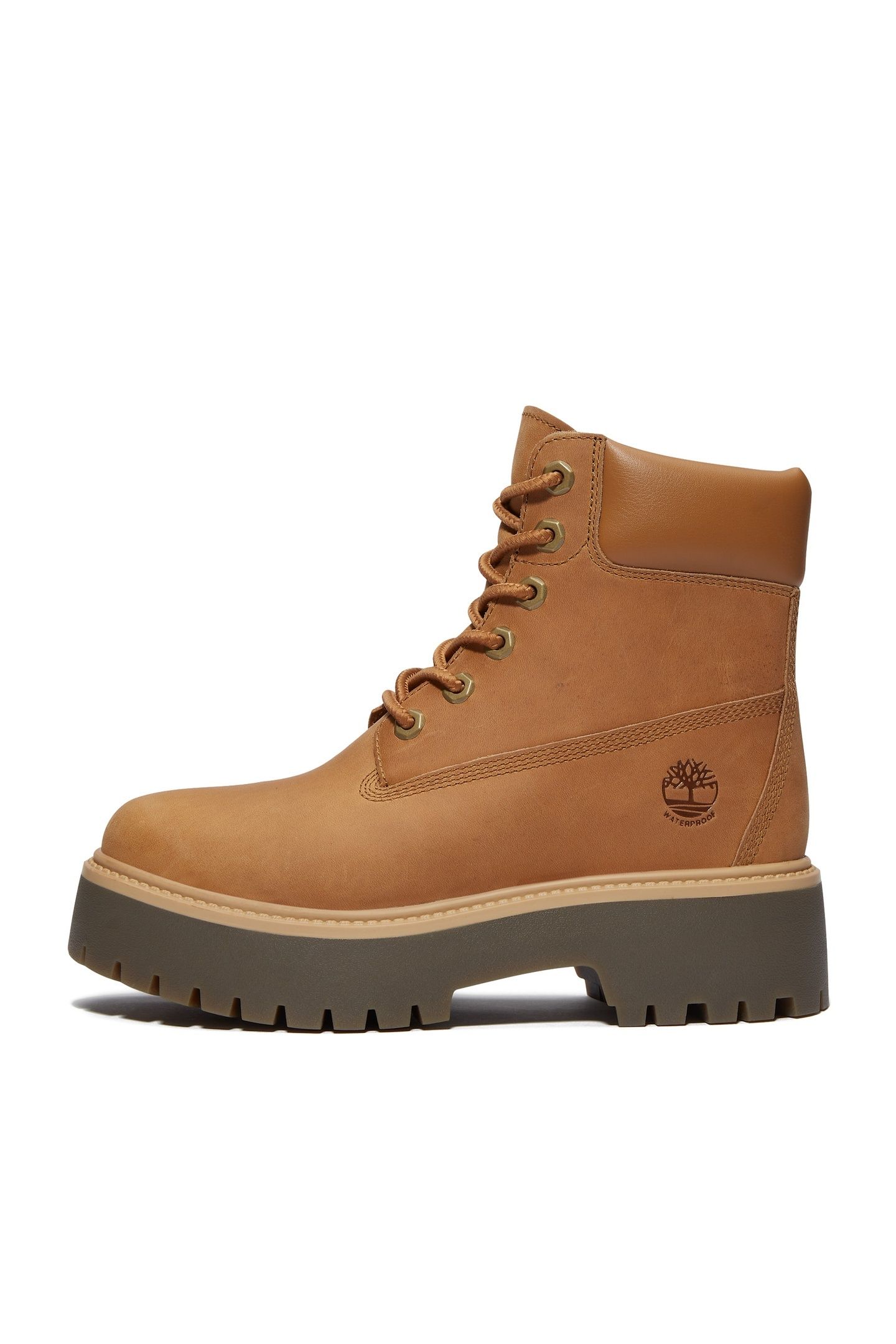 STONE STREET 6 INCH LACE UP WATERPROOF BOOT WHEAT FULL GRAIN 6