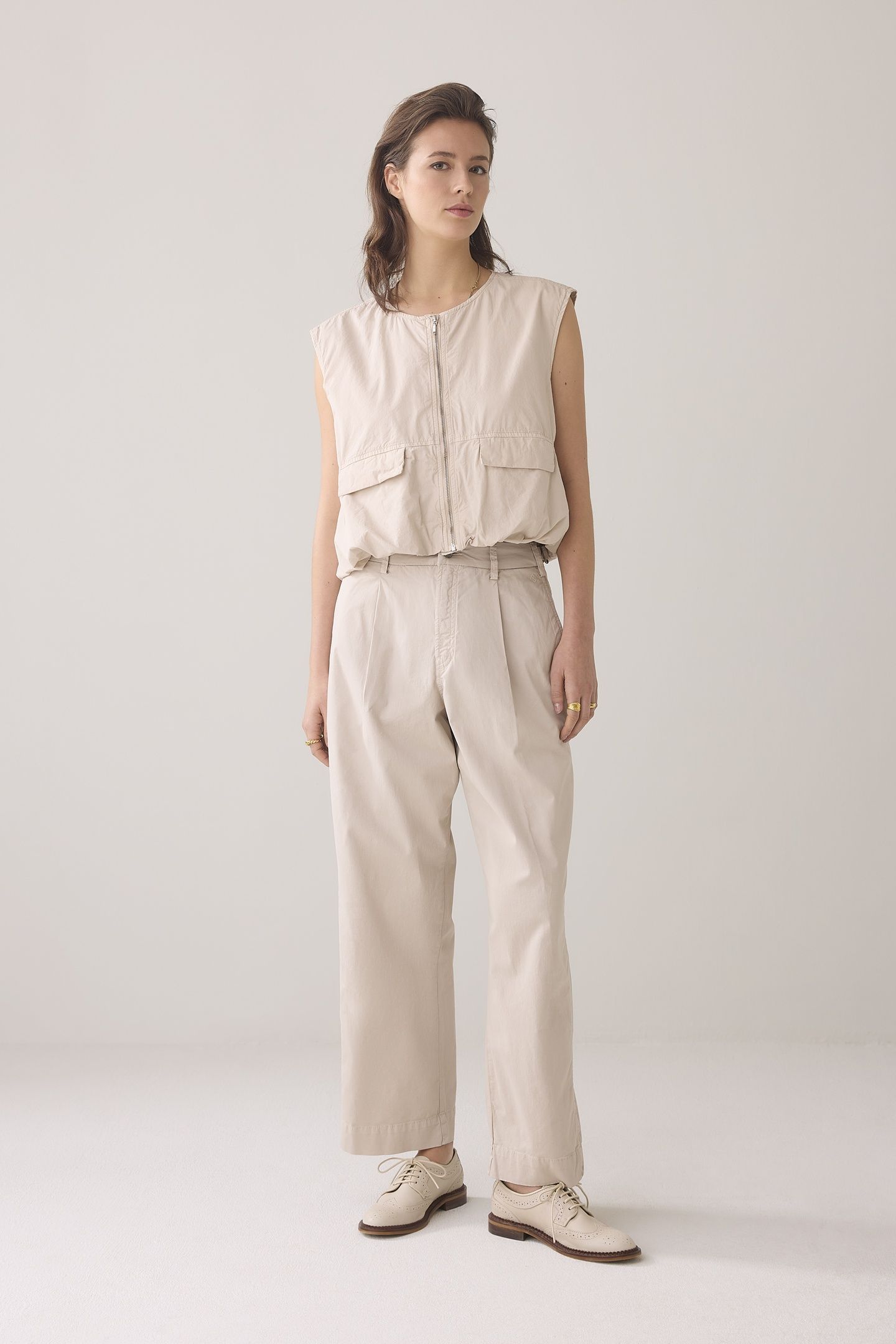 COCOON CHINO PANT LT WT AURORA TWILL PEBBLE BEIGE 1