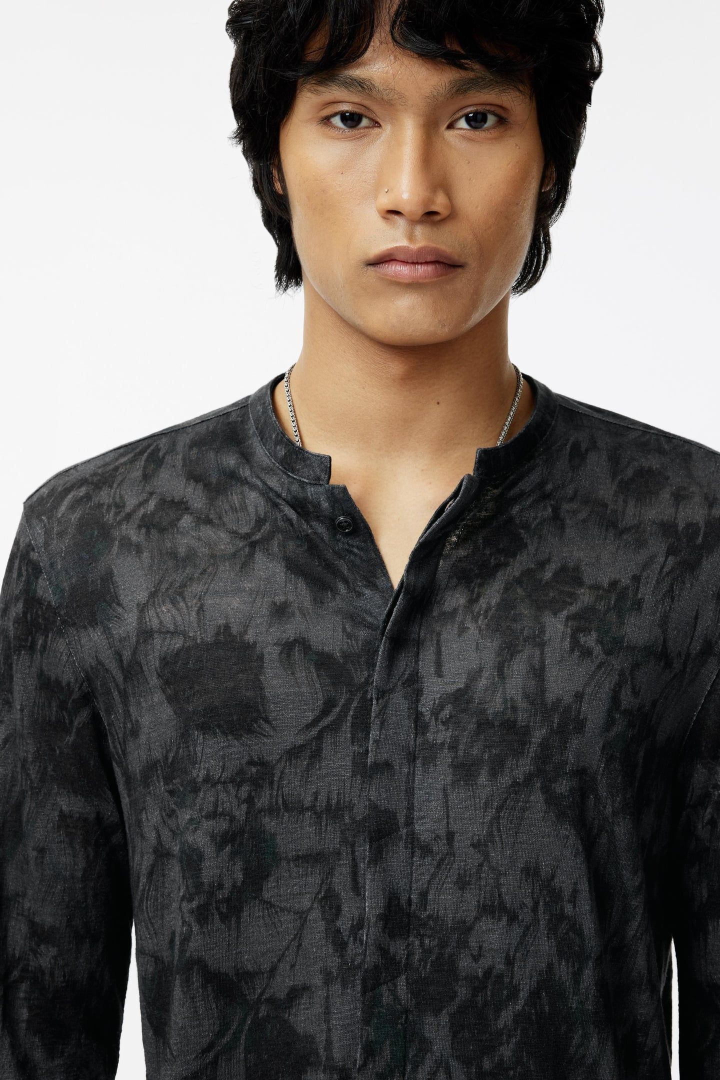 AURELIO REGULAR FIT LS ANGLED COLLAR SHI IRON GREY 3