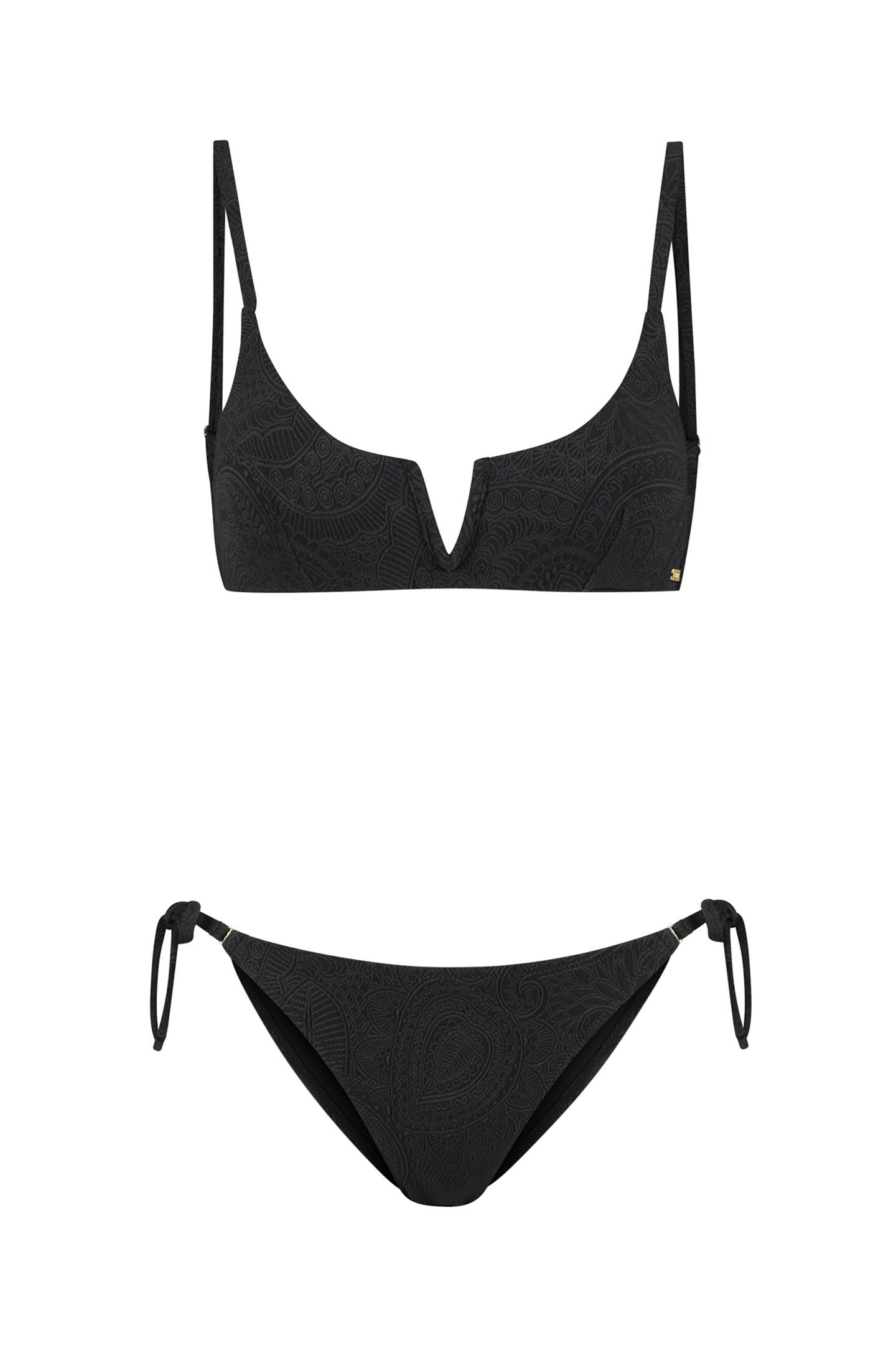 LEAH BIKINI SET PAISLEY STRUCTURE BLACK PAISLEY STRUCTURE 5