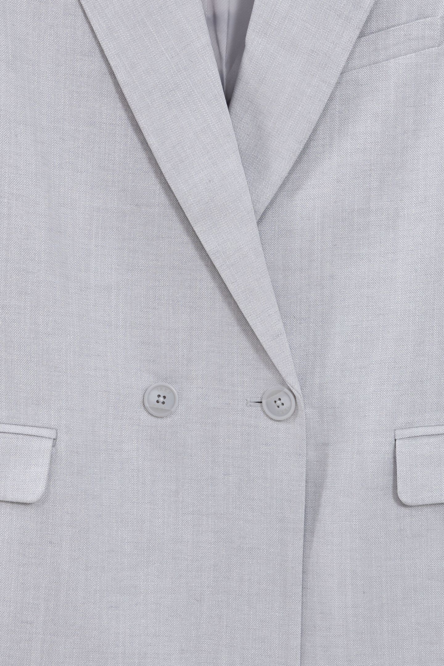 GREY SEQUINED DOUBLE-BREASTED SUIT JACKET 7