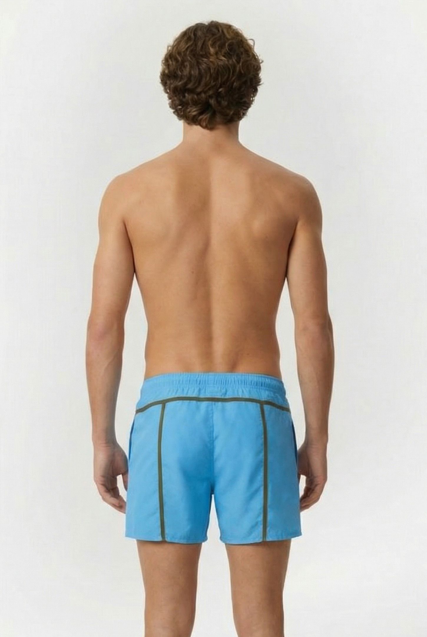 MEN'S ARENA PRO-FILE BEACH SHORT TURQUOISE-DARK OLIVE 2