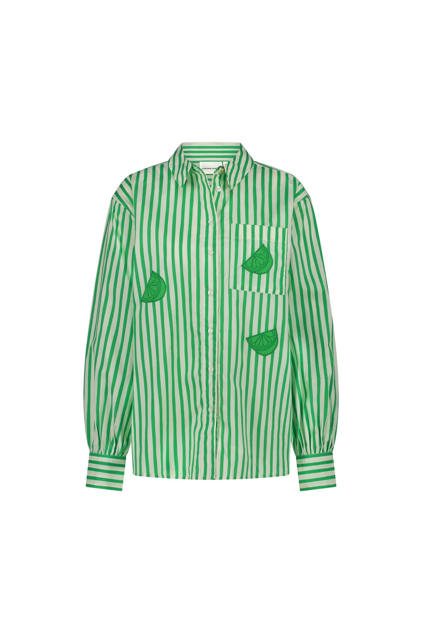 ALEX BLOUSE WARM WHITE/GREEN APP 4