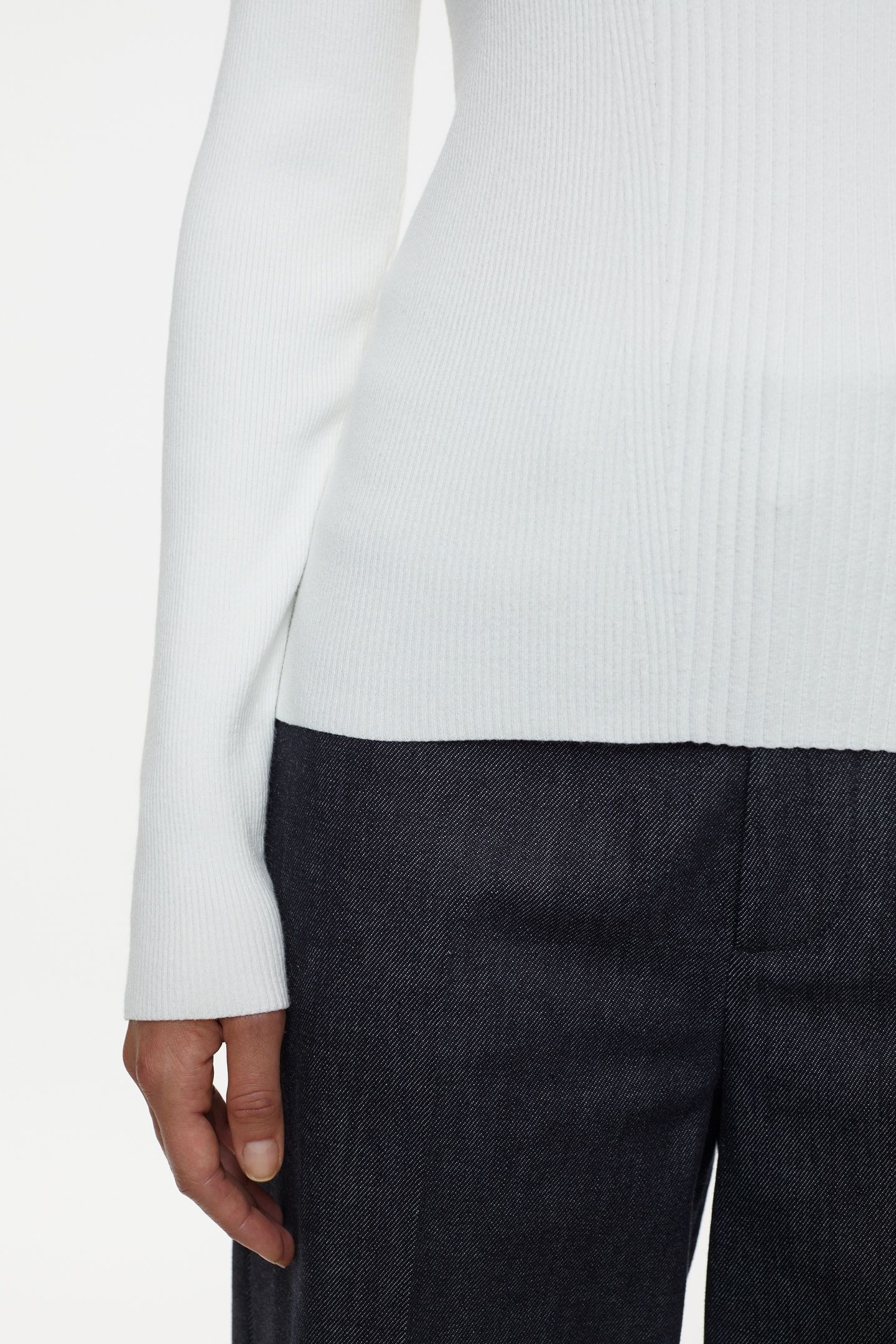 CREW NECK LONG SLEEVE KNITS IVORY 5