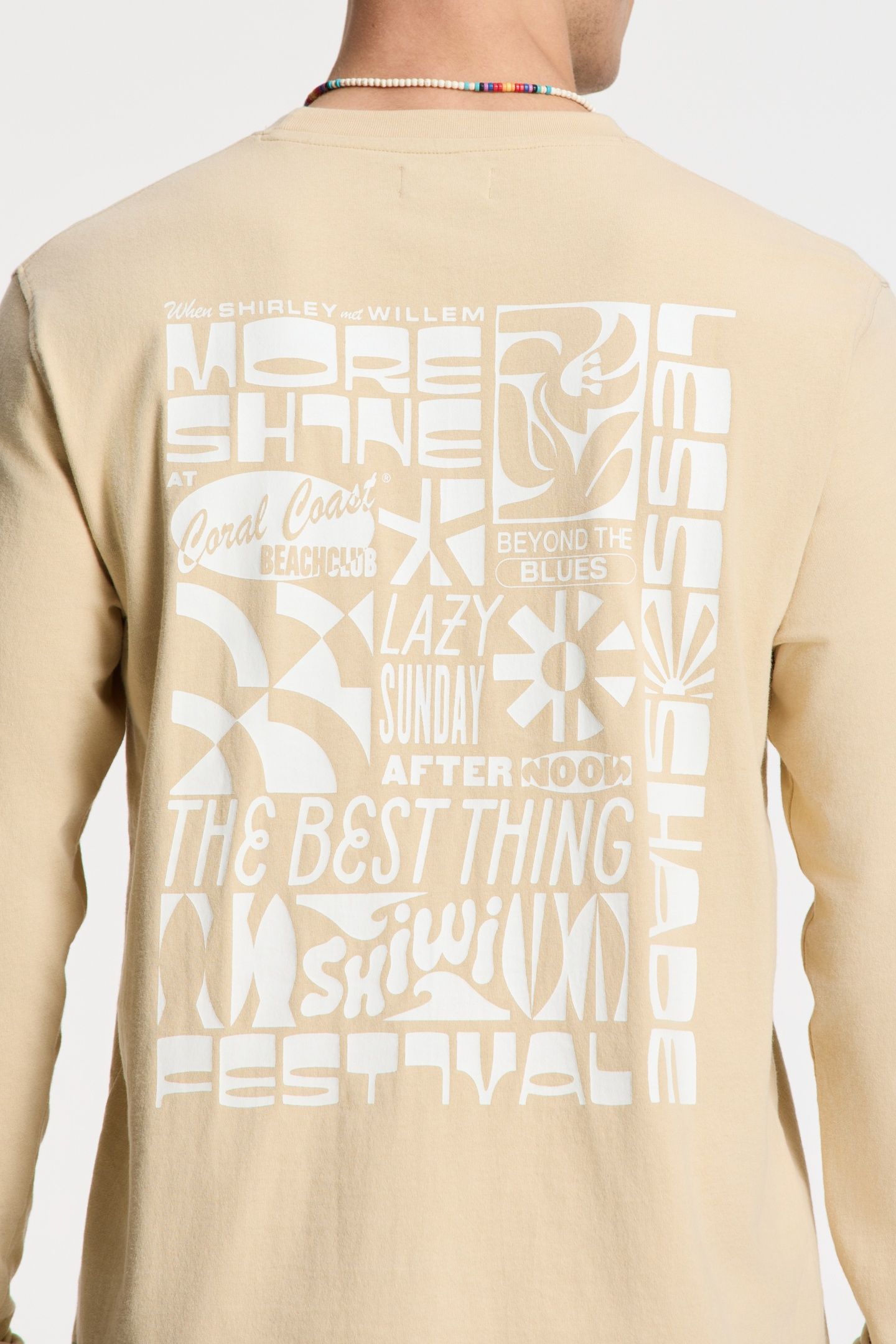 NOAH RELAXED LONGSLEEVE PARADISE BLOCK BEIGE SAND 5