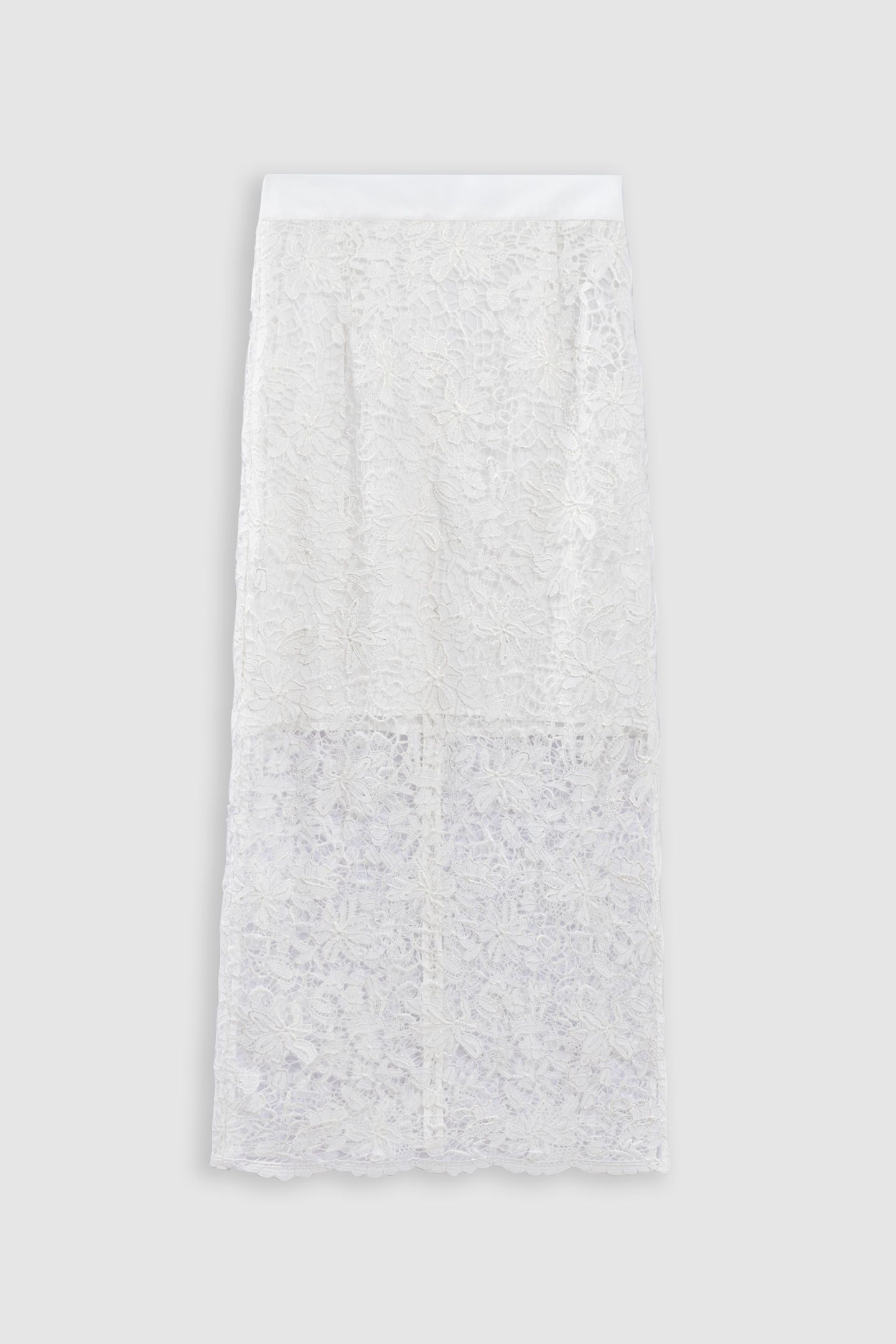 ALL-LACE WHITE MIDI SKIRT 5