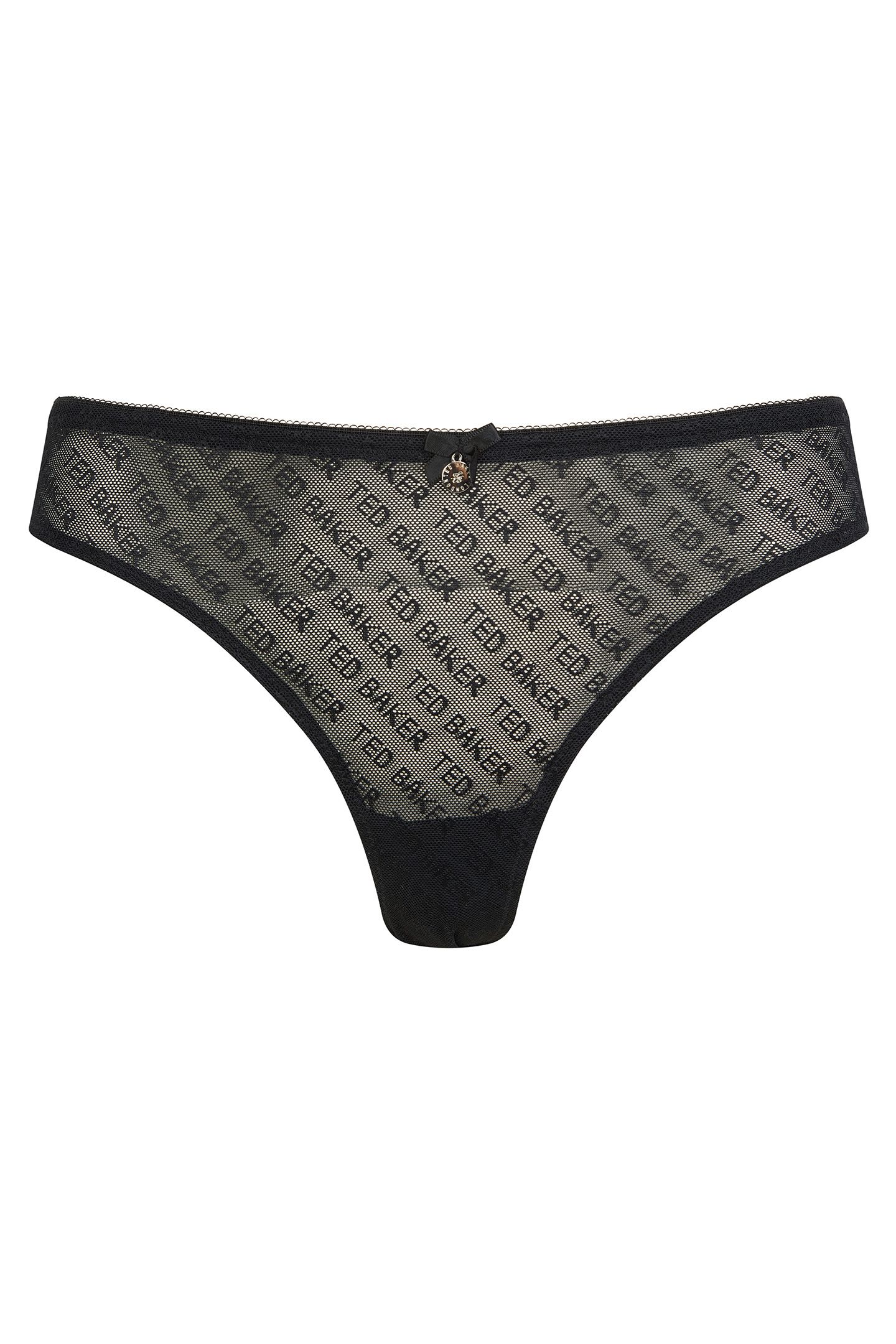 NELLY 3 PK LACE & MESH PRINT BRIEF JET BLACK/ICY PINK/ WHISP 2