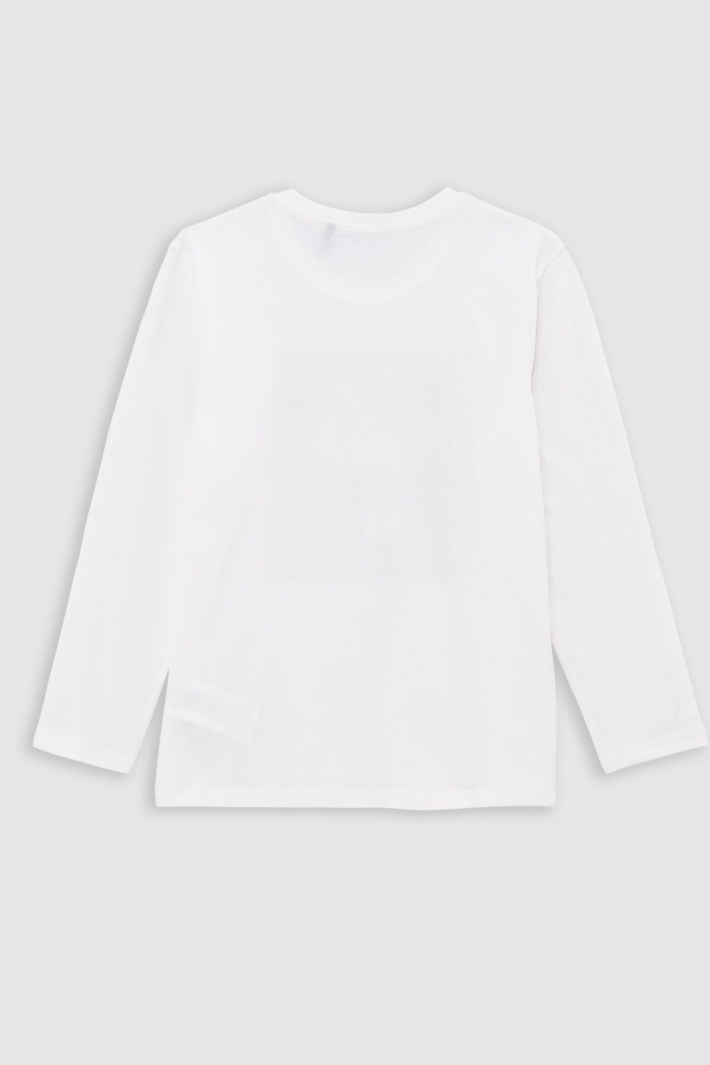 WHITE T-SHIRT ORGANIC COTTON VISUAL MAN-LION BOY 2
