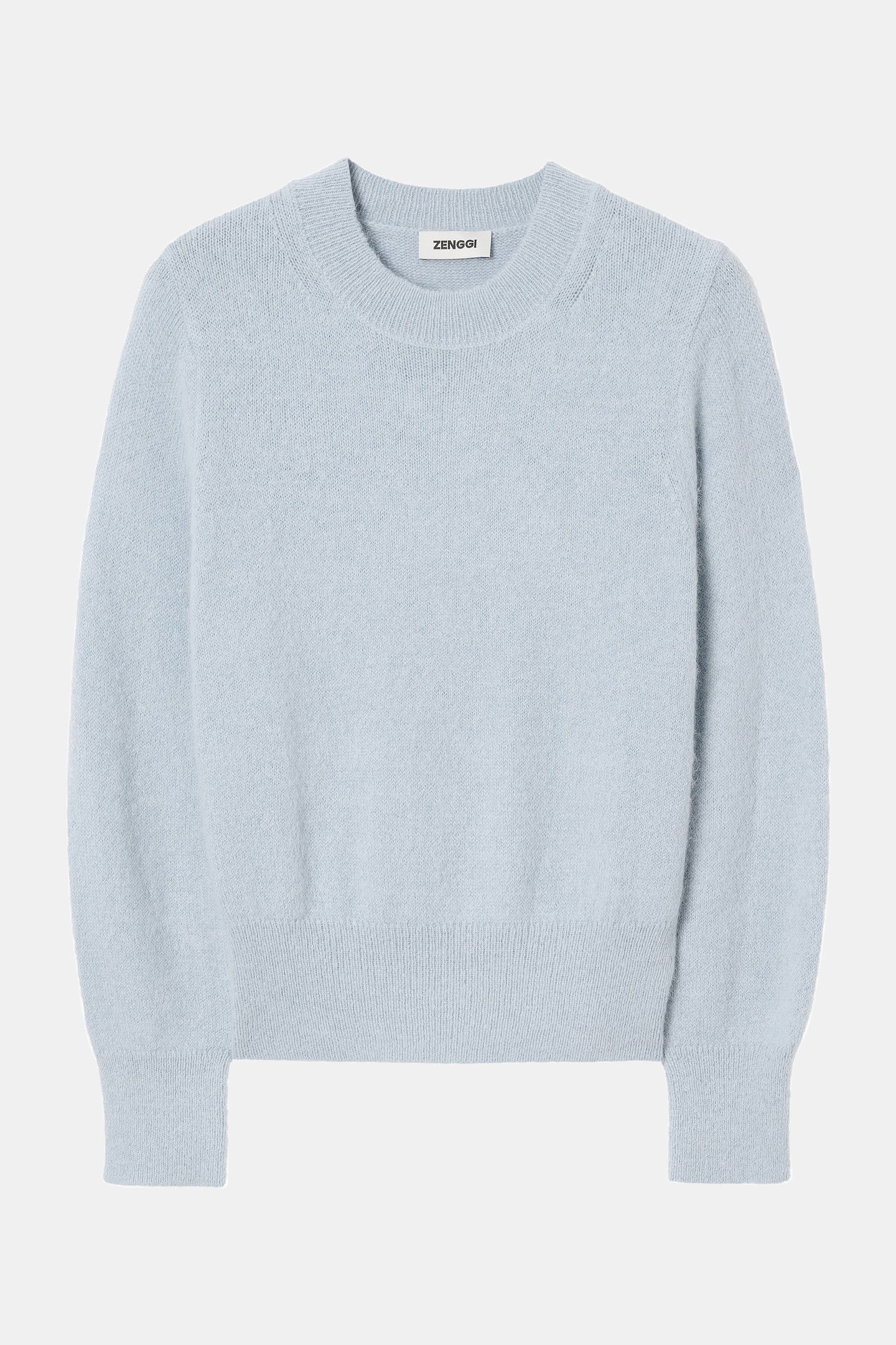 ALPACA ROUND NECK PULLOVER BLUE HAZE 4