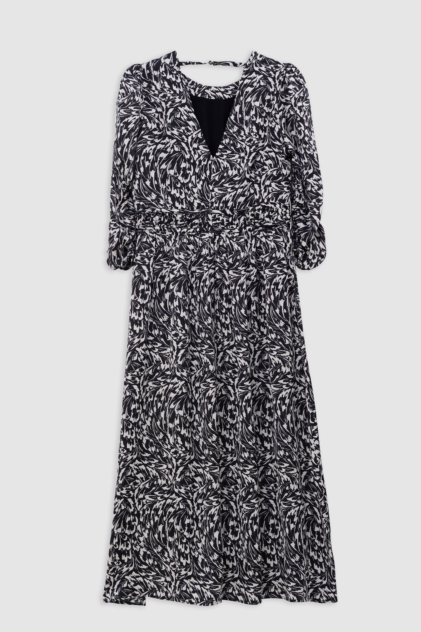 BLACK DRESS LENZING™ ECOVERO™ MINIMAL FLOWER 5