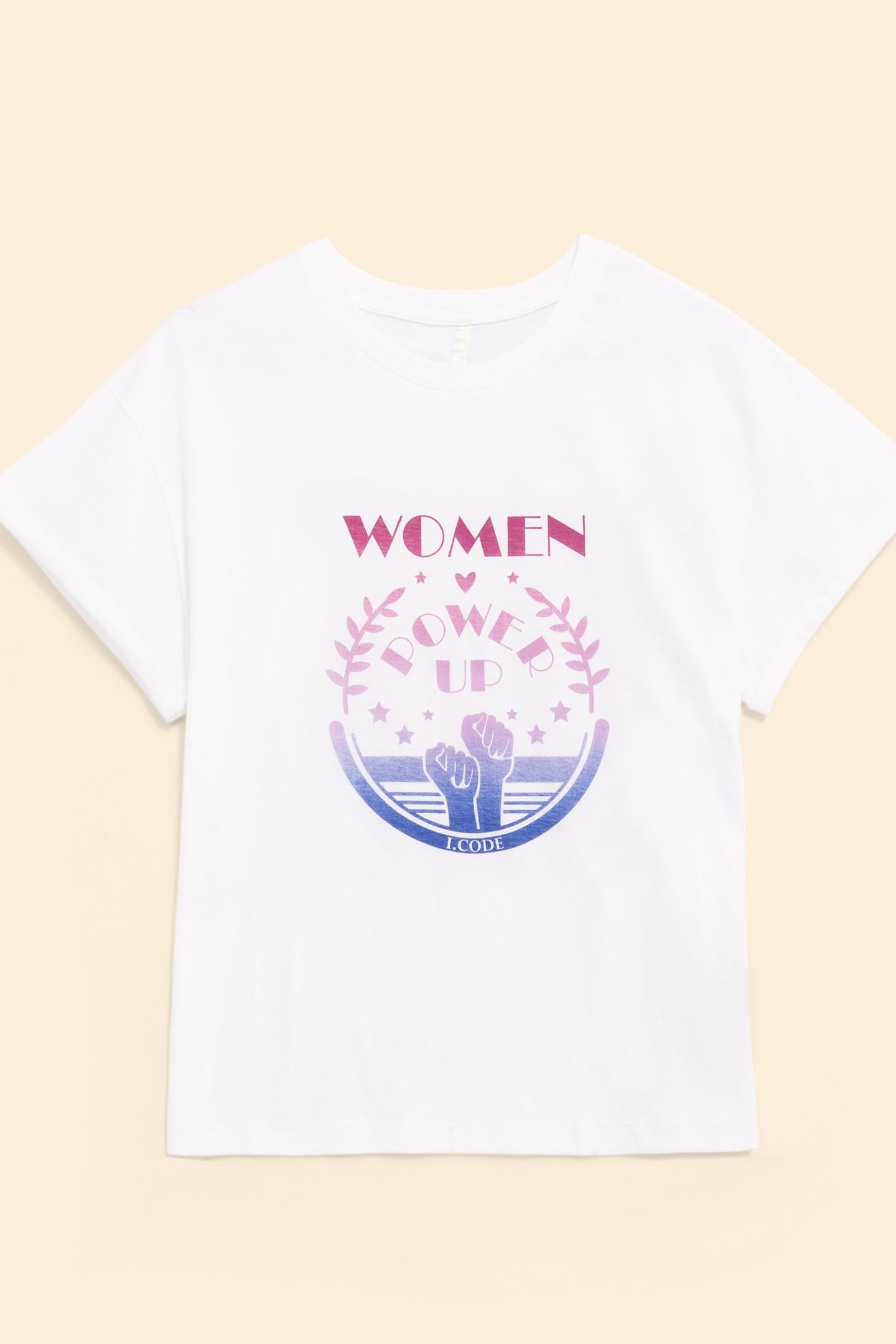 WHITE T-SHIRT WITH MESSAGE AND FISTS OFF-WHITE 6