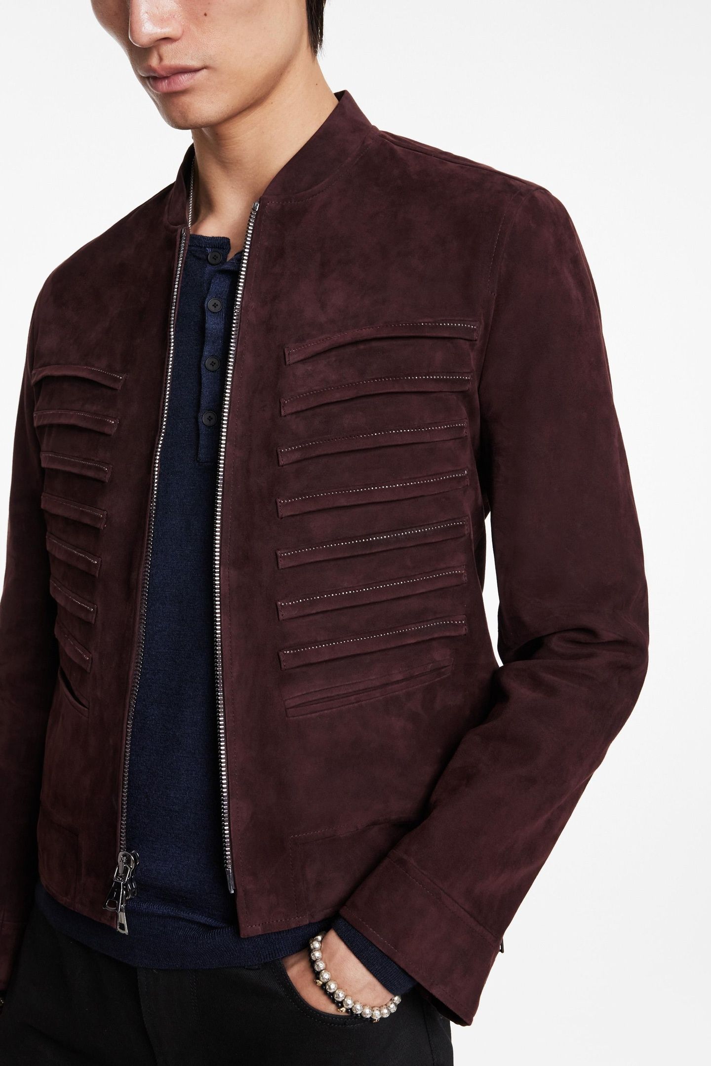 MARBRO JACKET - BOMBER LEATHER JACKET WI PRUCE 2