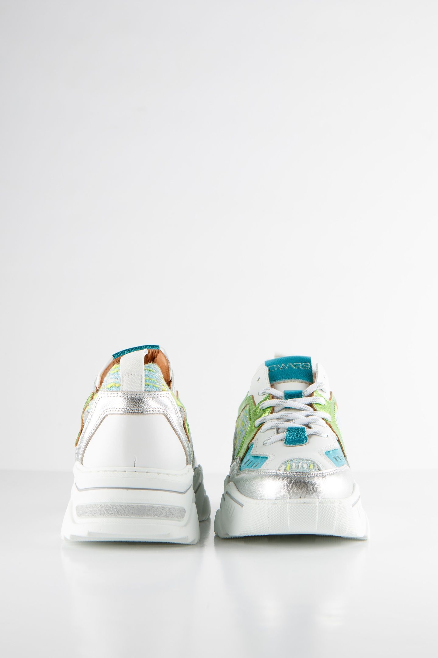 PLUTO TWEED SNEAKER AQUA / SILVER 3