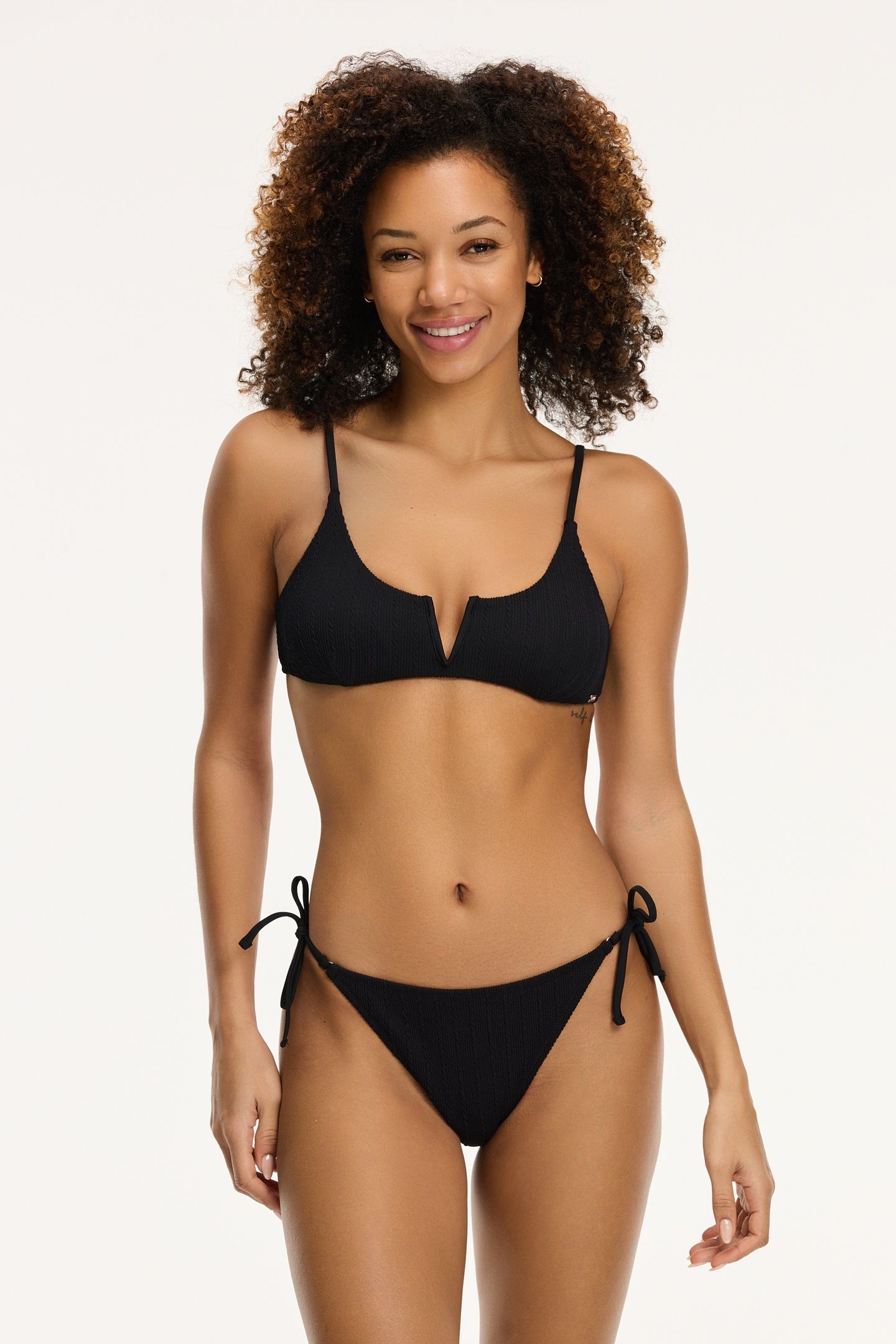 LEAH BIKINI SET MALTA STRUCTURE BLACK MALTA STRUCTURE 2