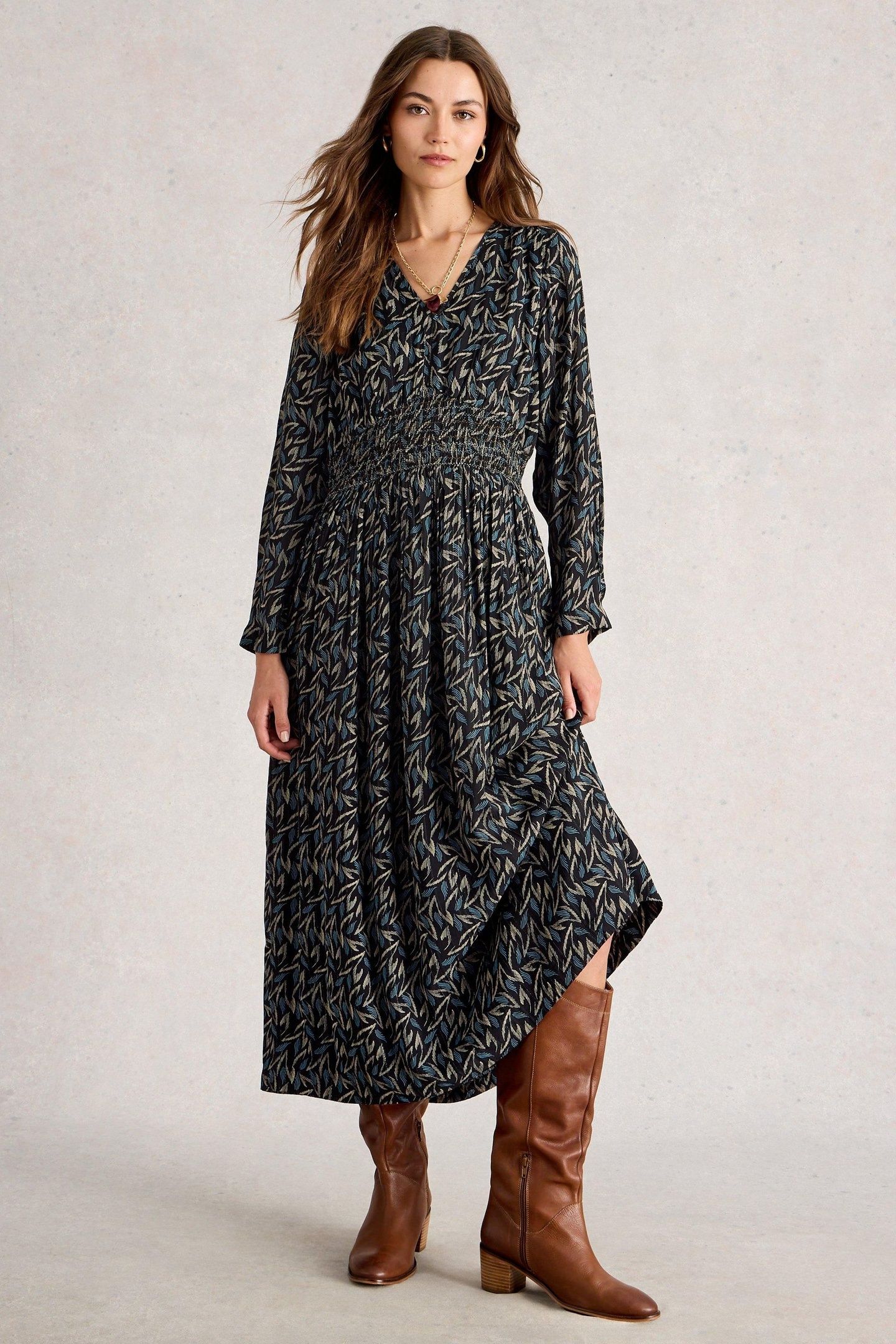 EDIE METALLIC DRESS BLACK MULTI 1