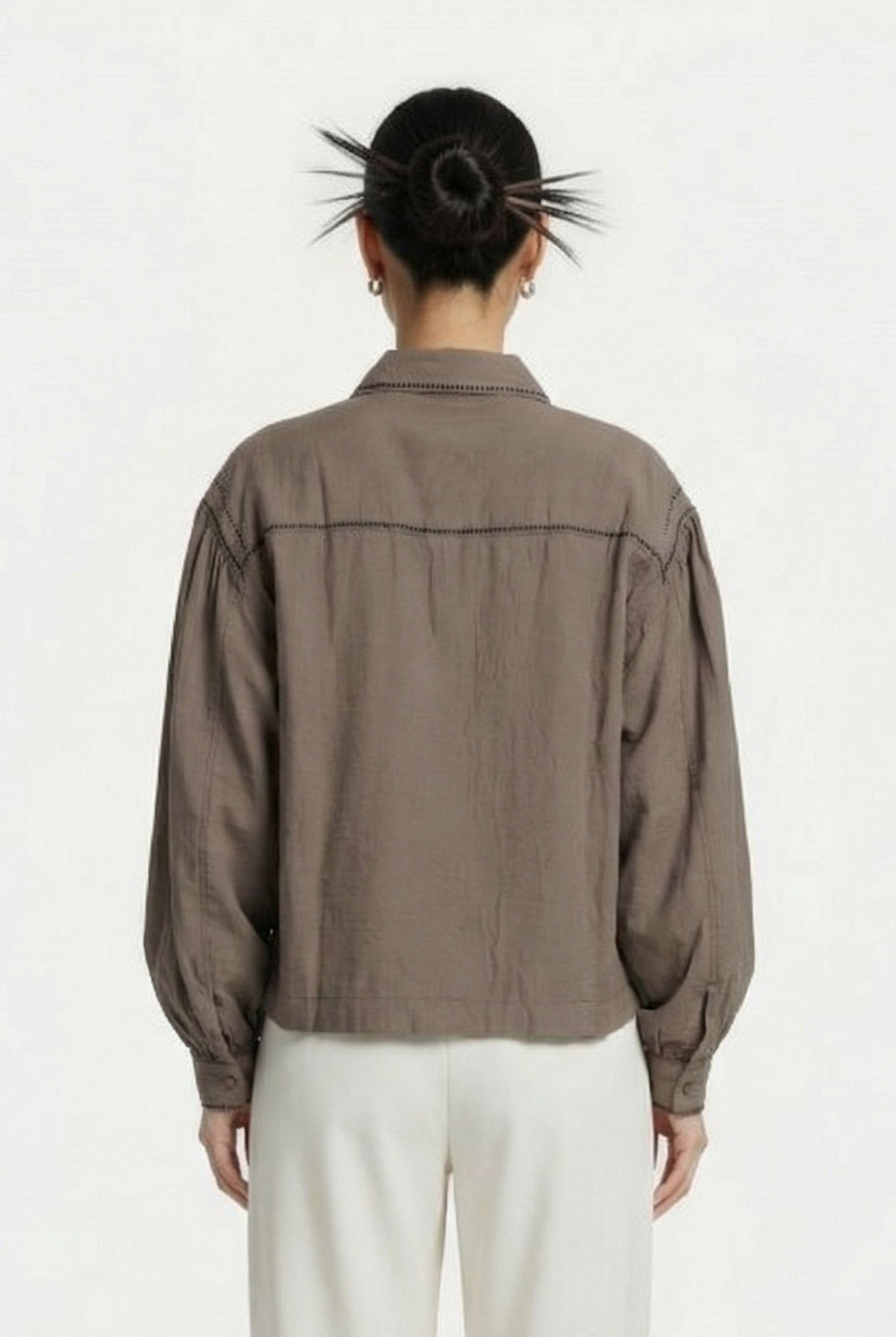 EVA BLOUSE KHAKI 2