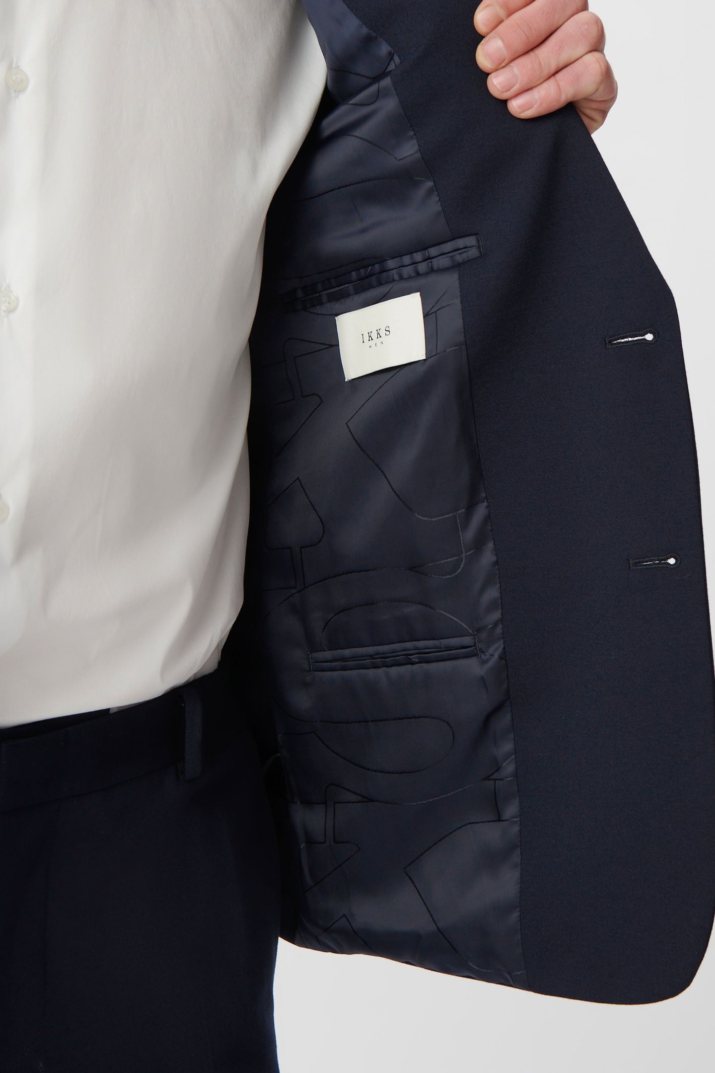 NAVY MILANO KNIT LOOSE SUIT JACKET 6