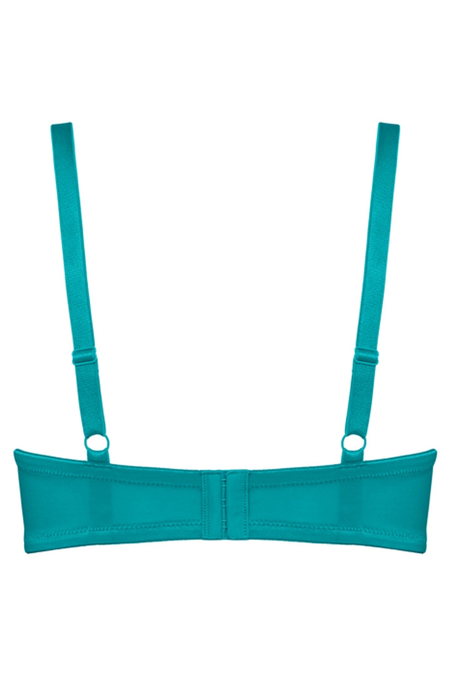 DAME DE PARIS LAKE BLUE AND GOLD BALCONY BRA 3