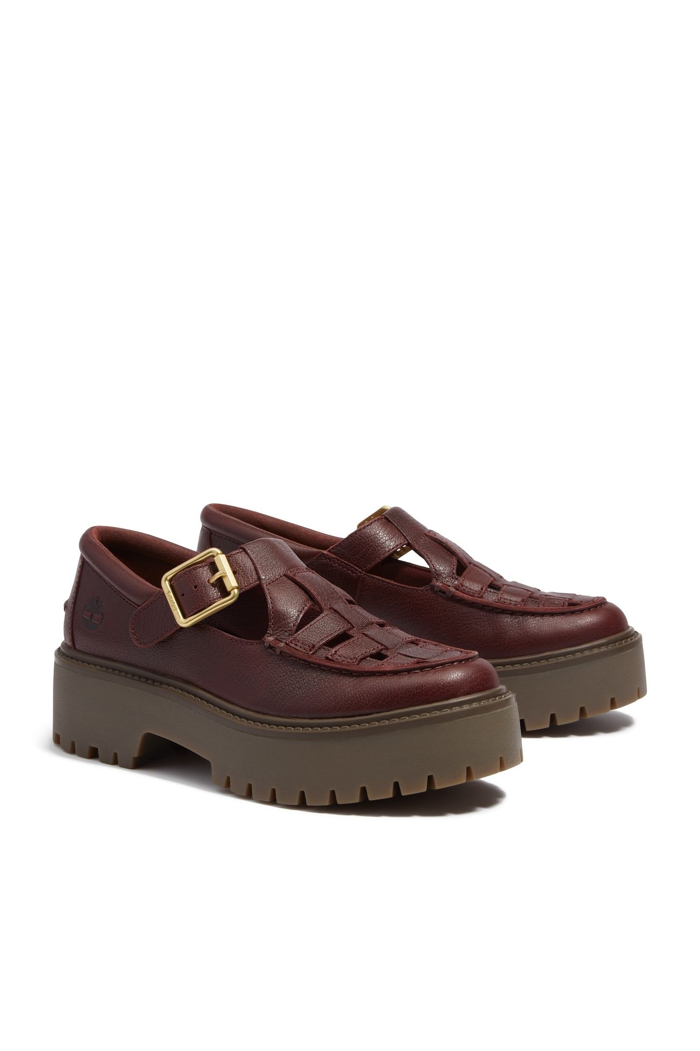 STONE STREET BUCKLE SHOE BURGUNDY FULL GRAIN 6