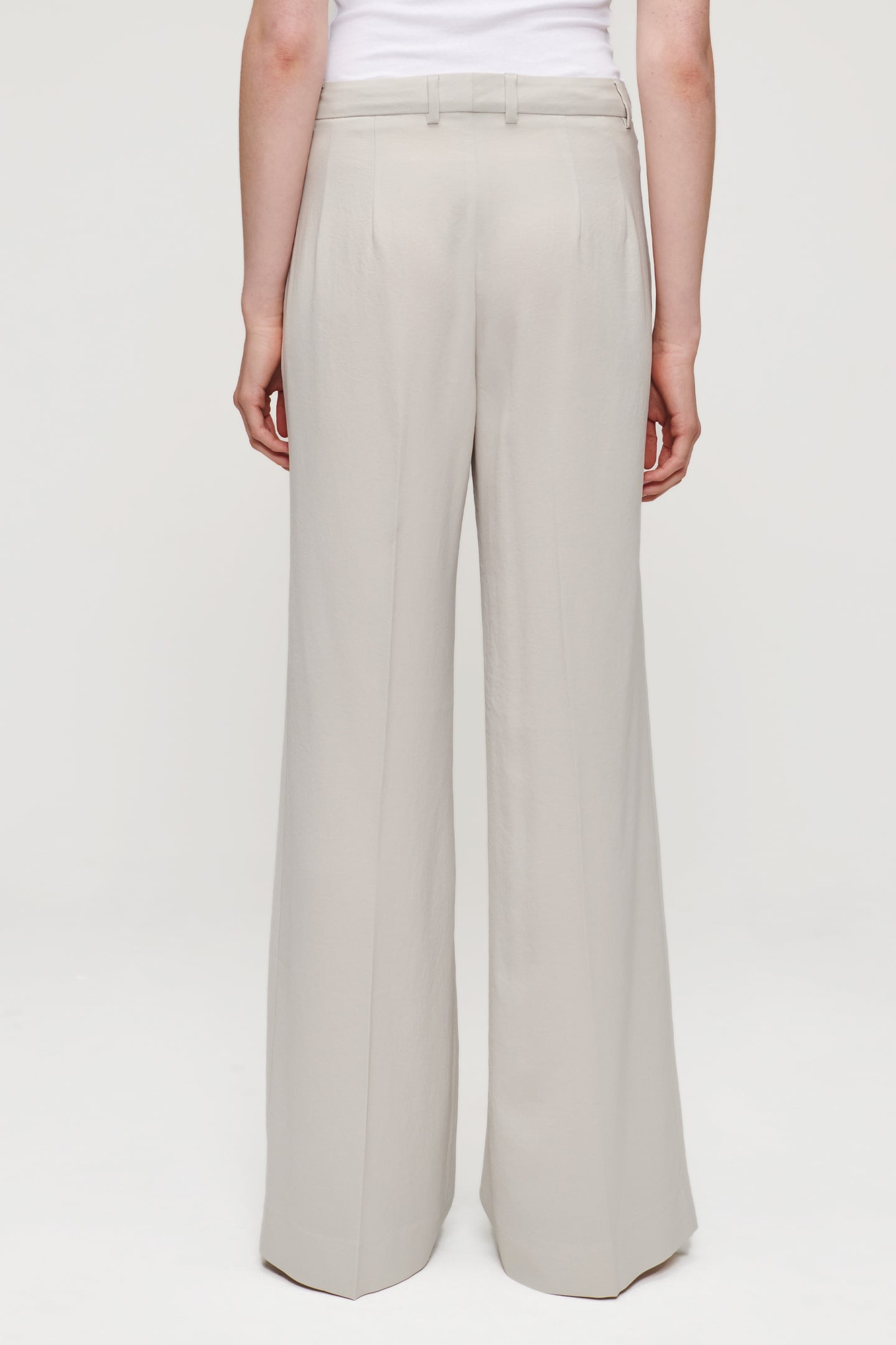 JAP CREPE WIDE LEG PANTS GREIGE 3