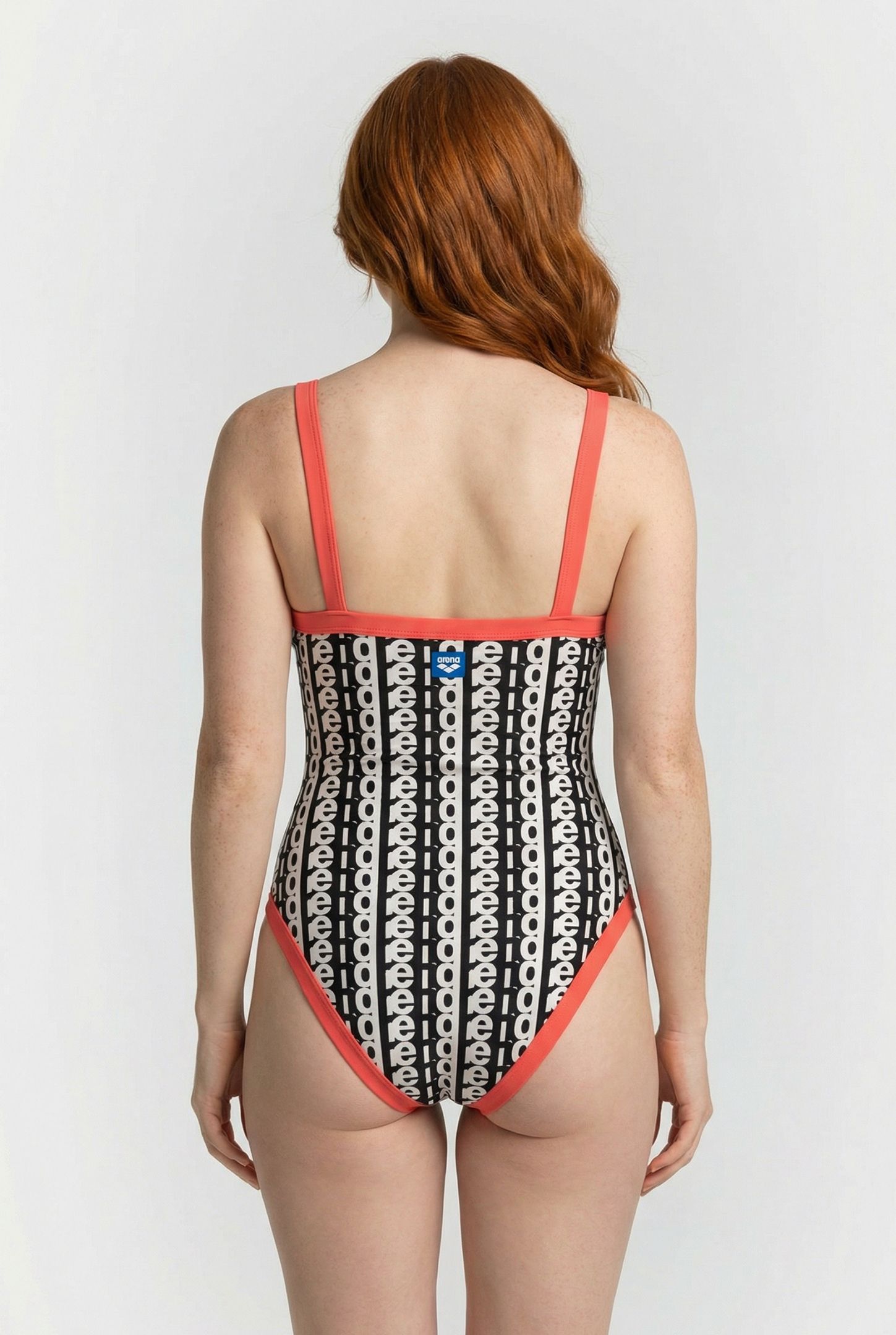 WOMEN'S ARENA MONOGRAM SWIMSUIT U BACK WHITE MULTI-CALYPSO C 2