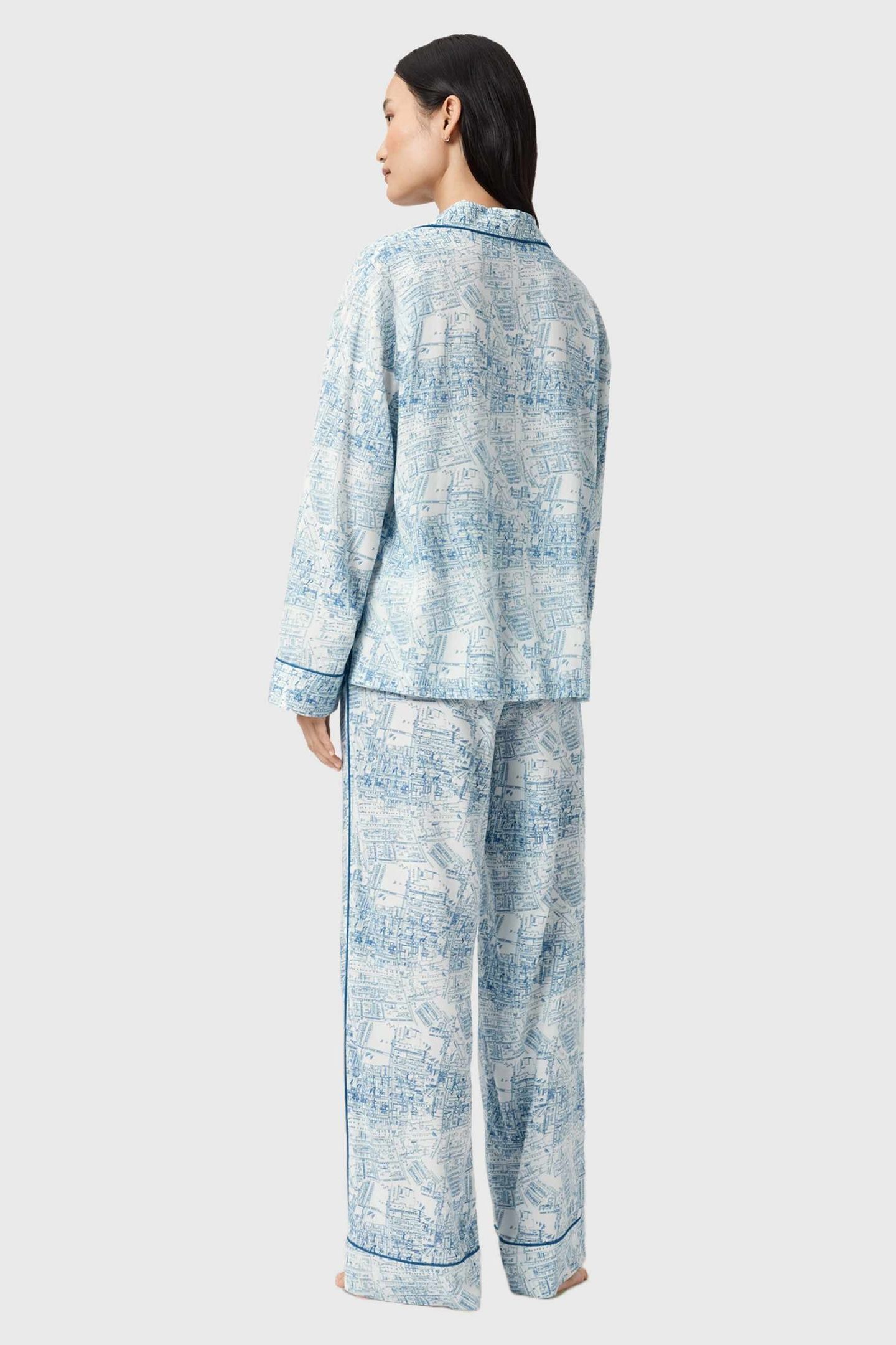 MAUDE PJ SET MAP BLUE 2