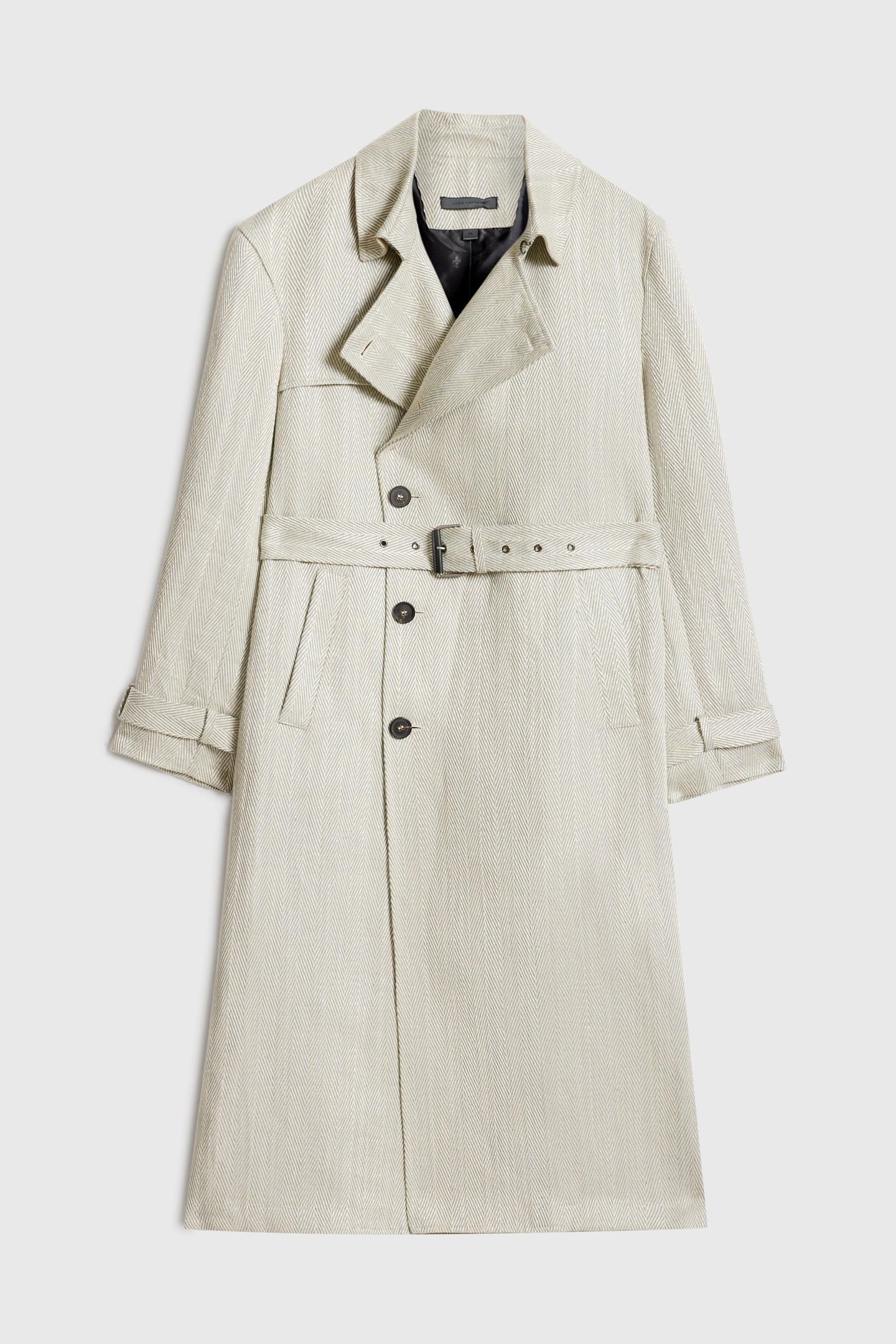 LONG TRENCH COAT HONEYDEW 3