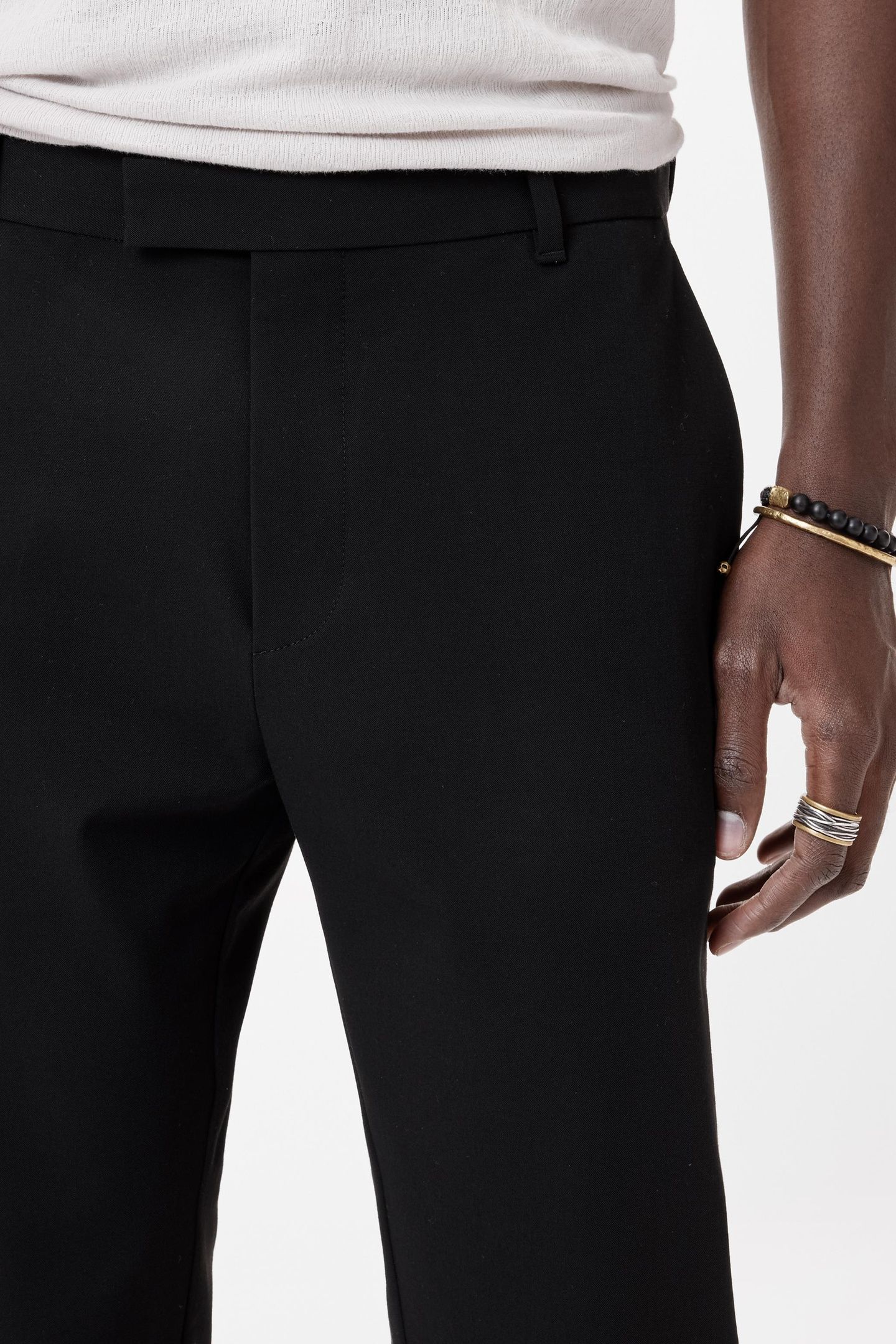 MERCER PANTS - SLIM FIT PANTS WITH WELT BLACK 3