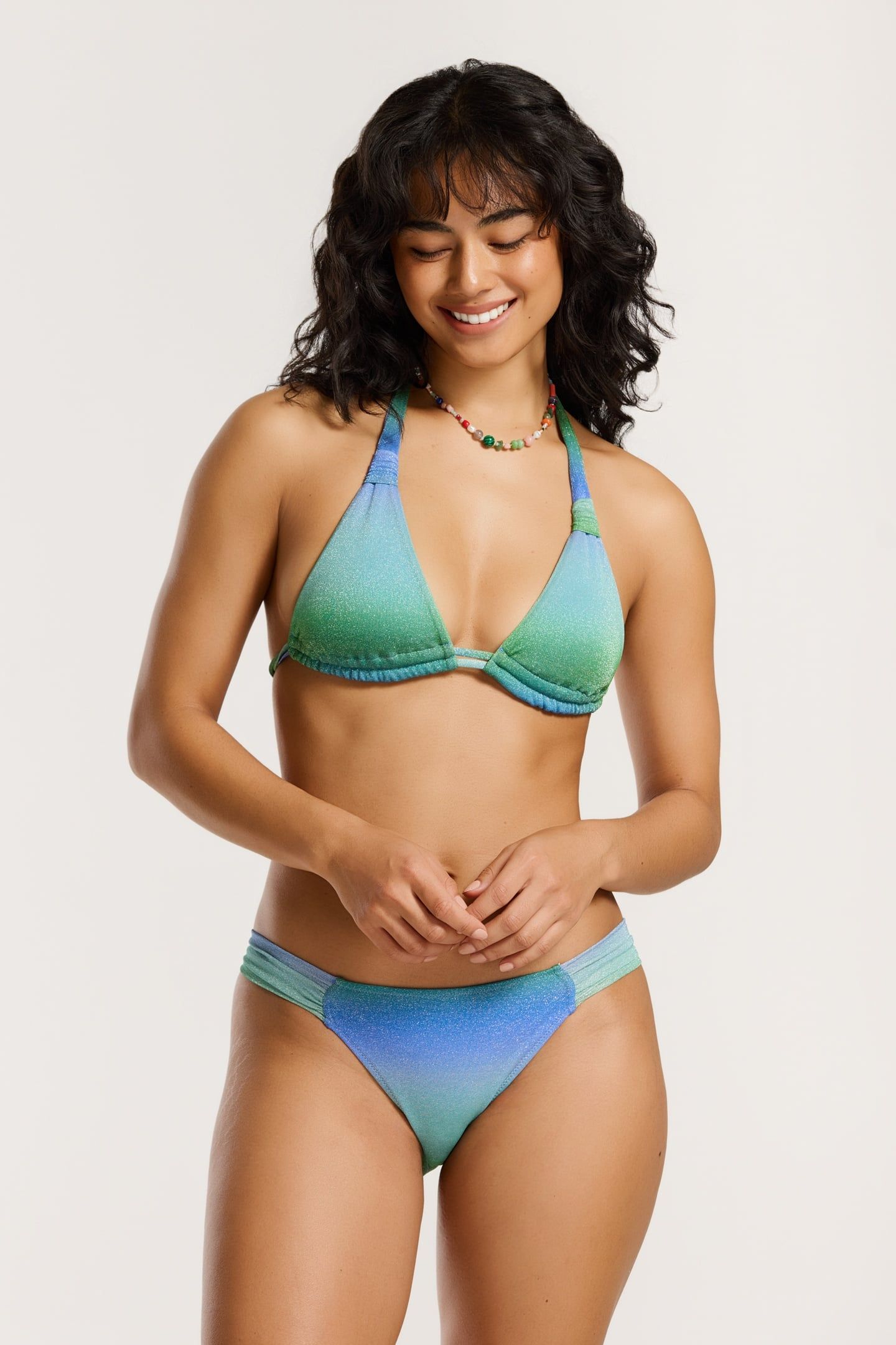 BIBI BIKINI SET OMBRE GLITTER GREEN OMBRE GLITTER 1
