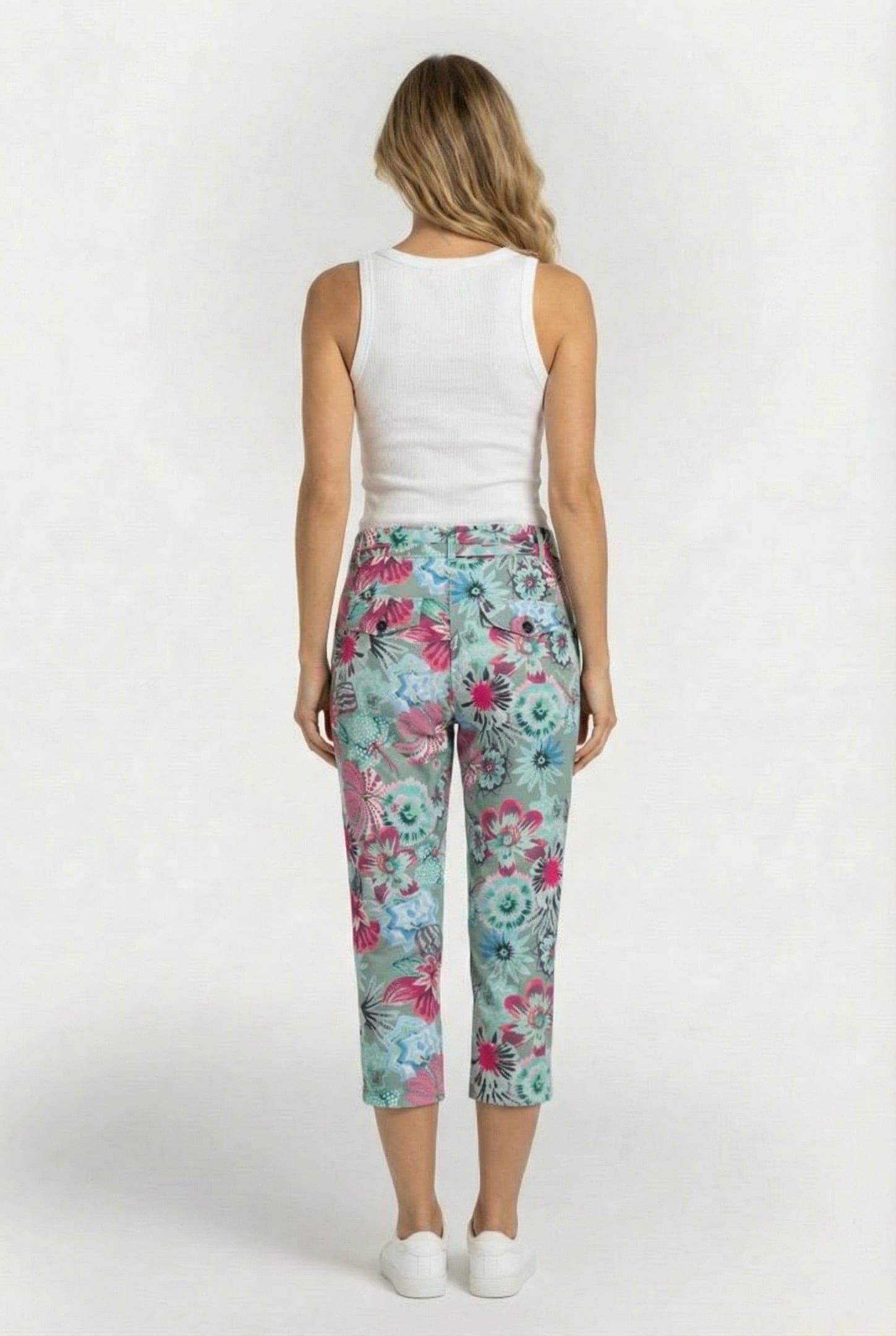 TRAVEL CAPRI JOURNAL IN DE GRANITE GREEN WITH FLORAL MEDLEY  2