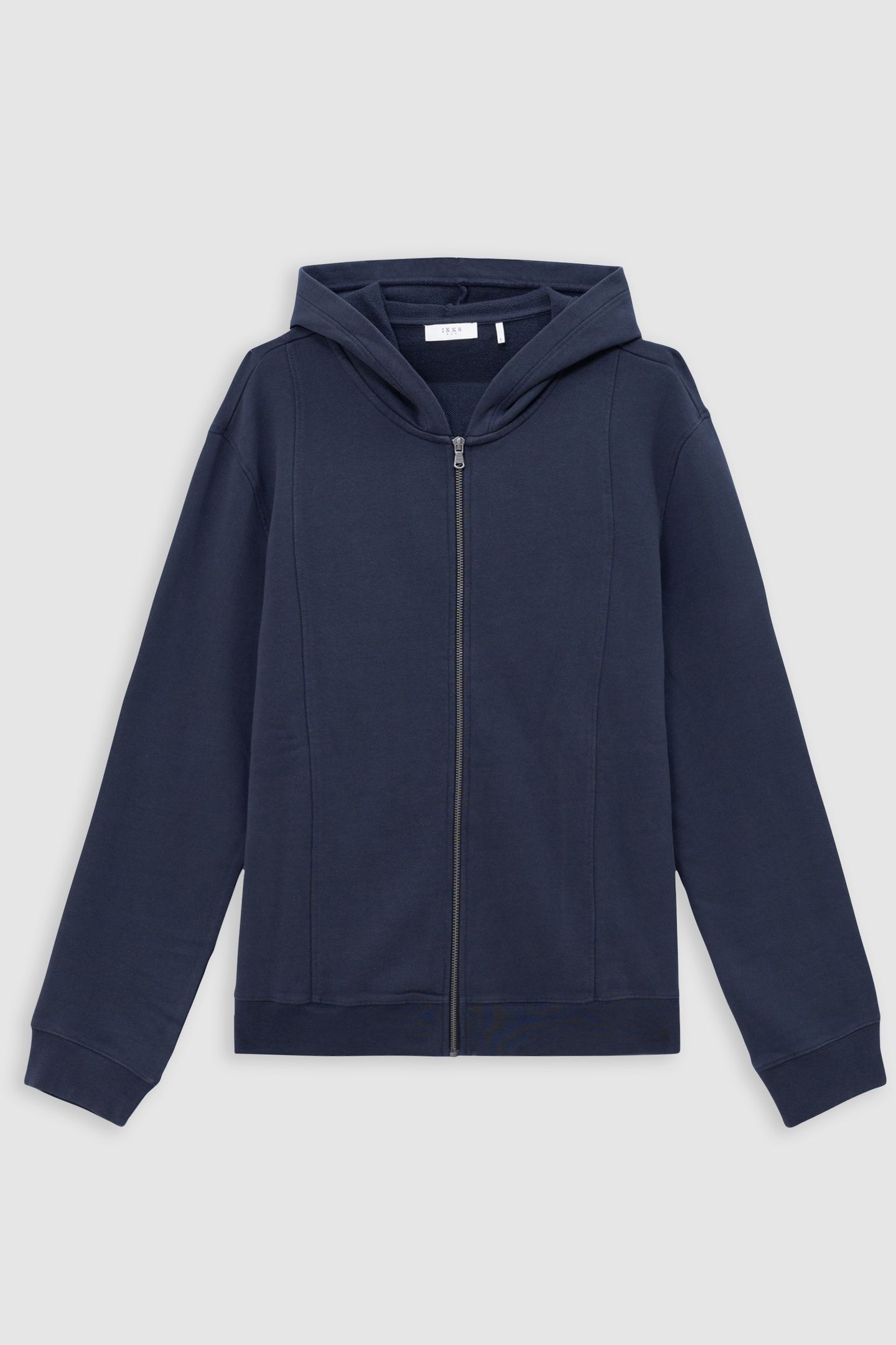INK SWEATSHIRT FABRIC ZIP-UP HOODED CARDIGAN 4