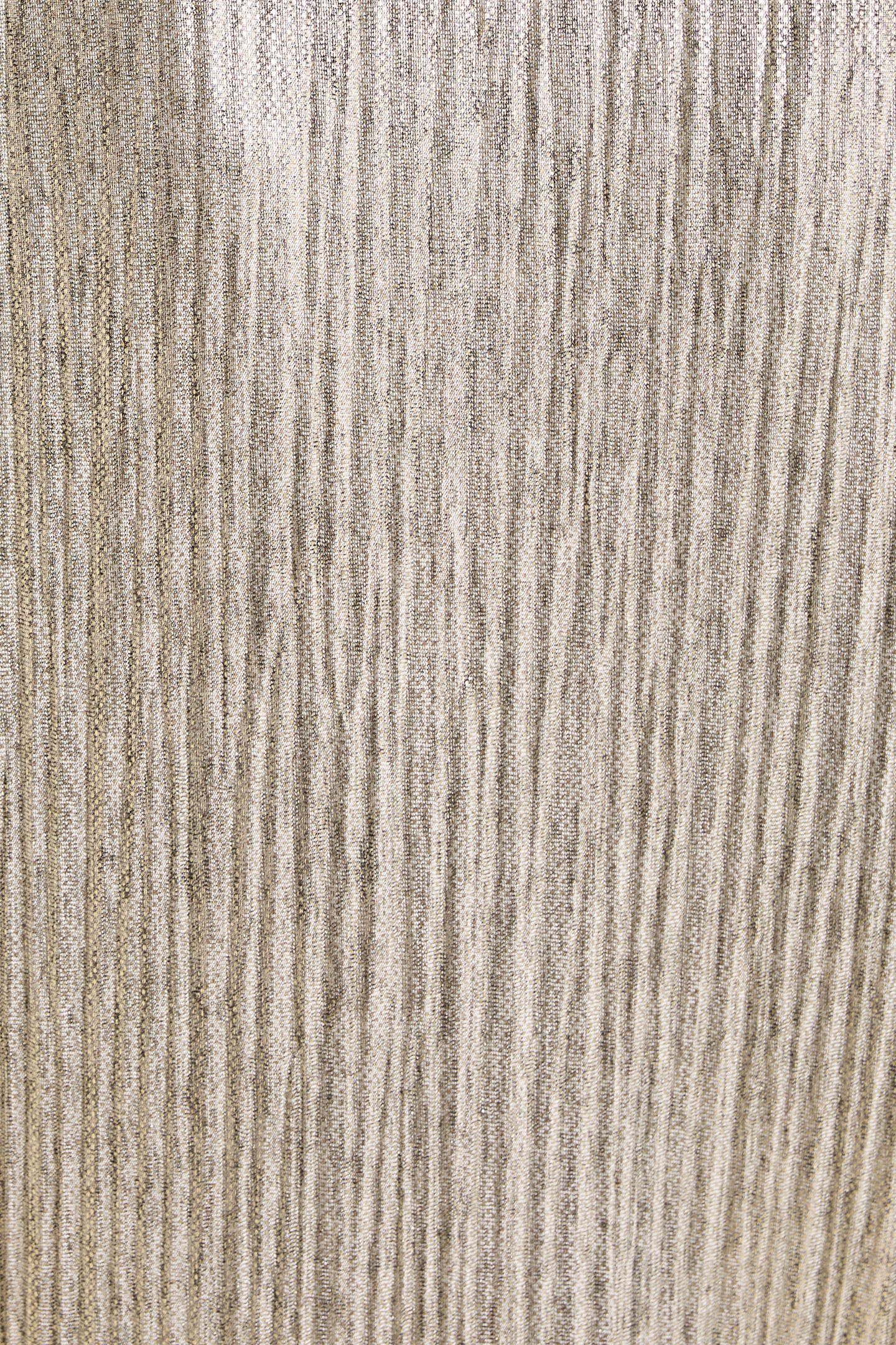 GREY PLEATED TOP WITH DECORATIVE GOLD STRIPES GOLD 7