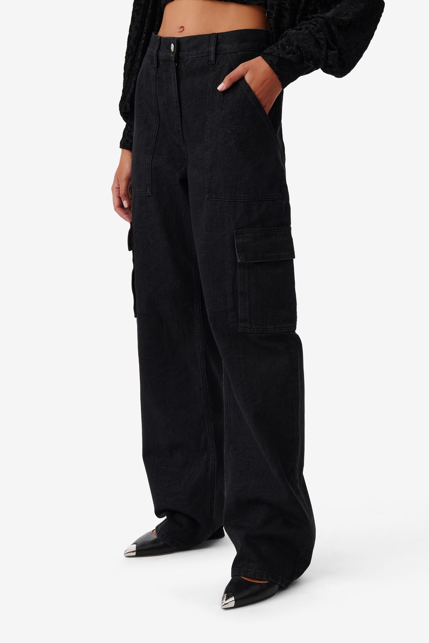 MAIT TROUSER BLACK / STRASS 4