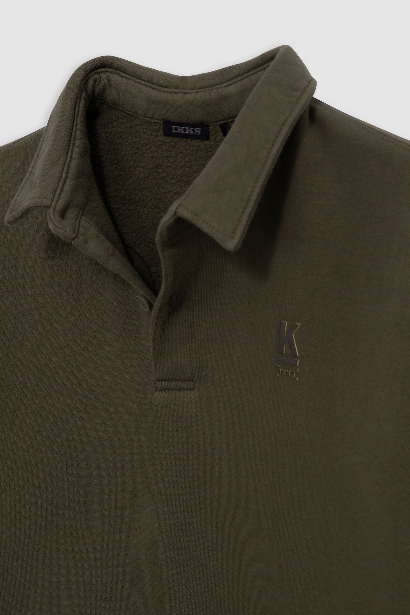 BOY'S KHAKI SWEATSHIRT WITH XL SLOGAN EMBROIDERED ON BACK 4