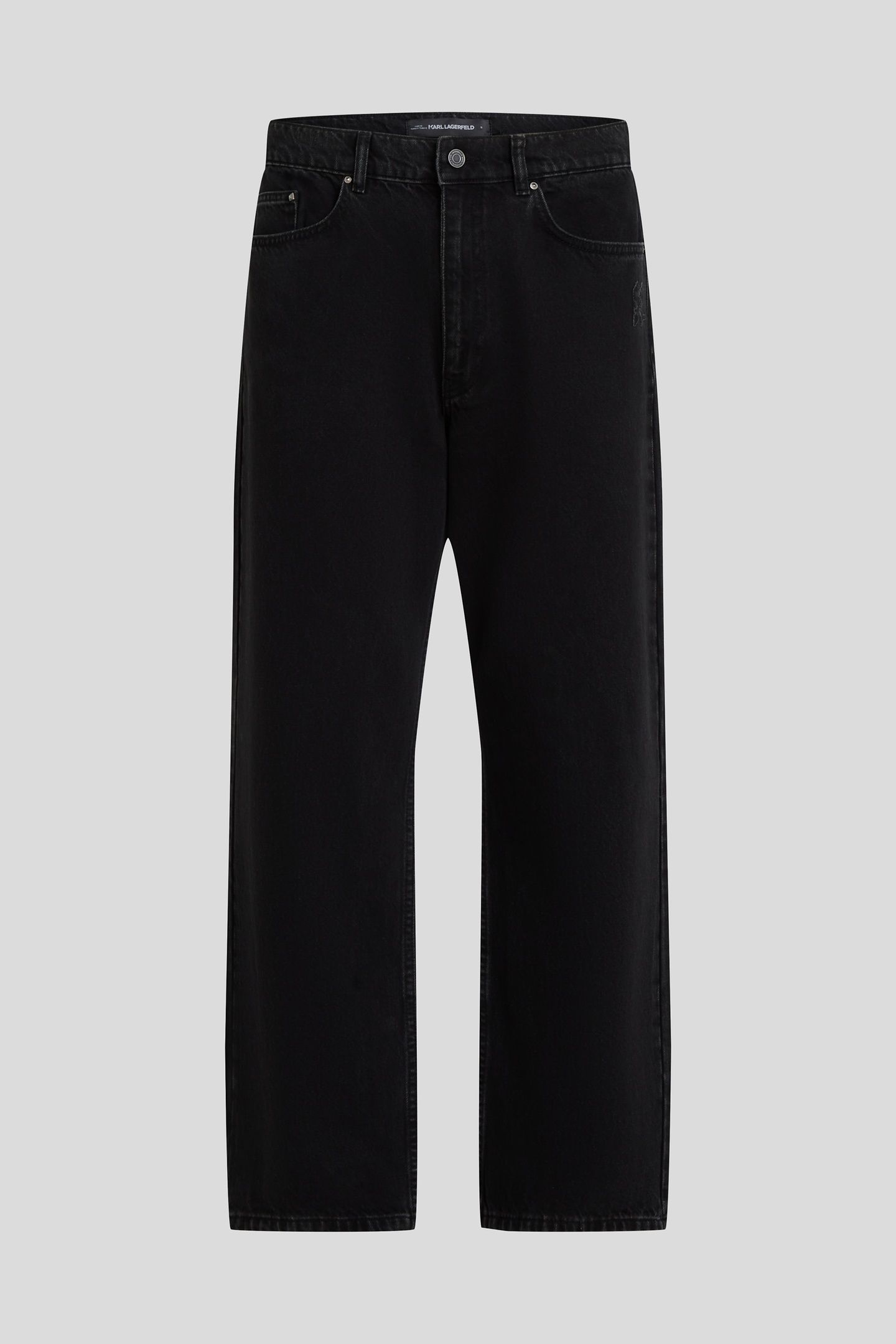 WASHED GREY KL RELAX STRAIGHT LEG JEANS 4