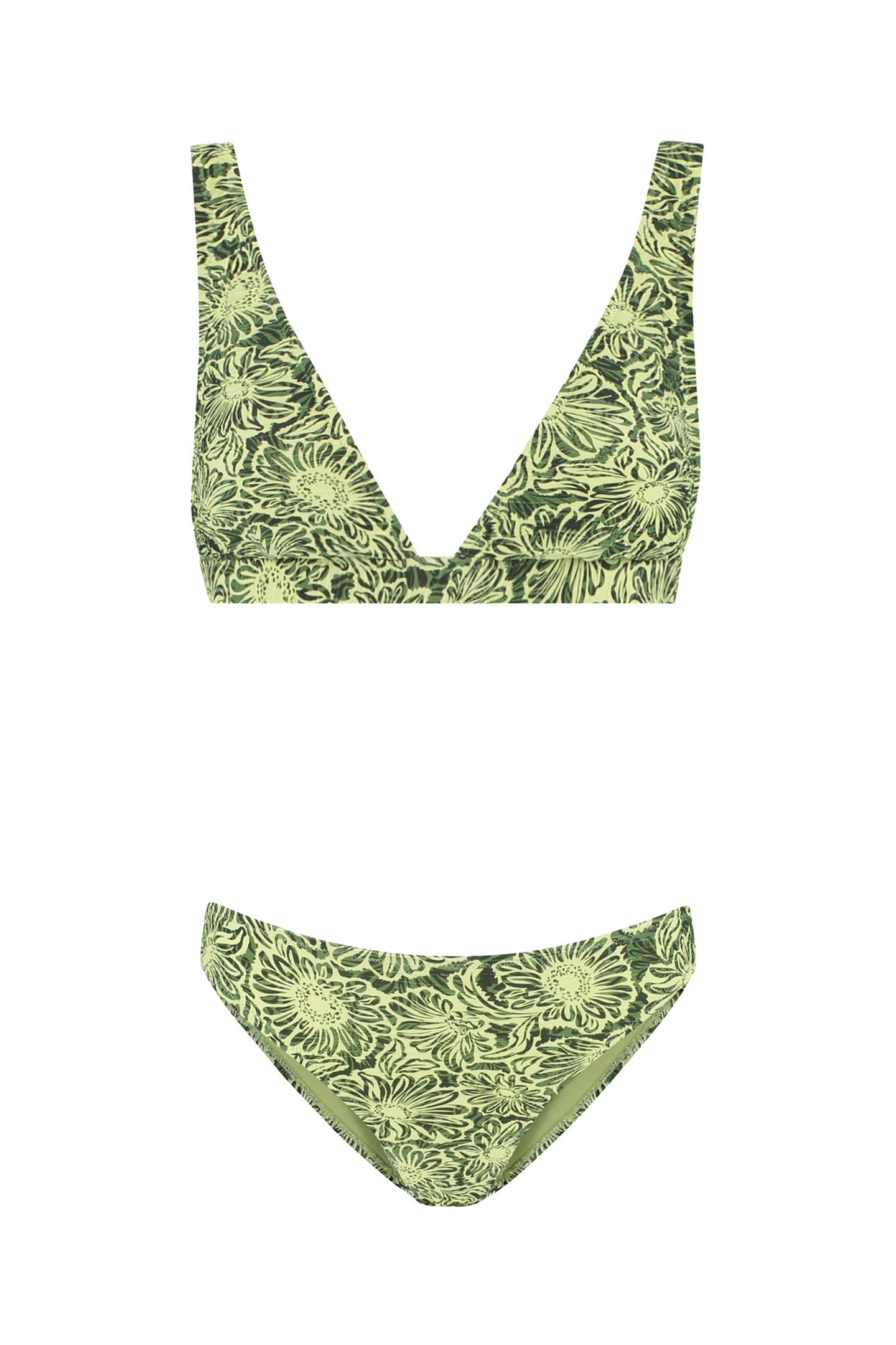 AMY BIKINI SET DAISY BOUQUET GREEN DAISY BOUQUET 5