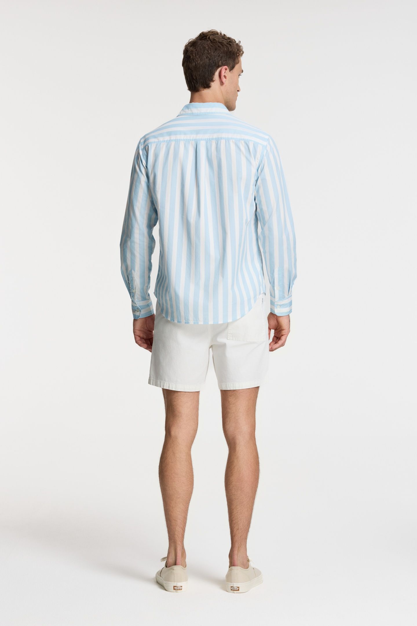 RICK LONG SLEEVE SHIRT BLOCK STRIPE BLUE CLOUD BLOCK STRIPES 6